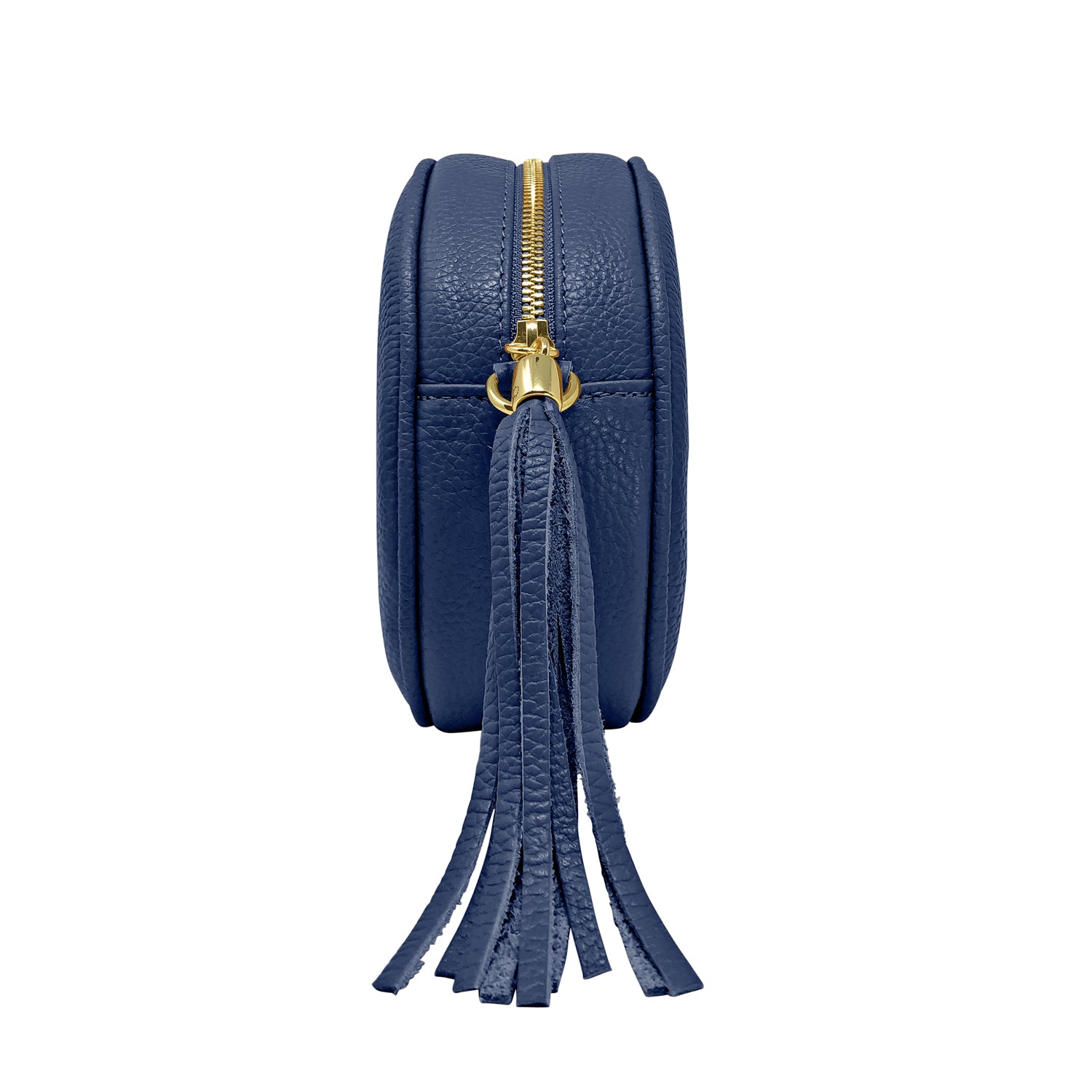Borsa Donna a Tracolla Rotonda, In Vera Pelle, Made in Italy, Modello Dora