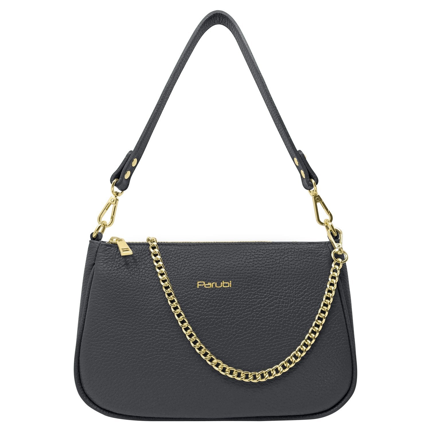 Borsa Donna a Tracolla e Spalla, In Vera Pelle, Made in Italy, Modello Isa