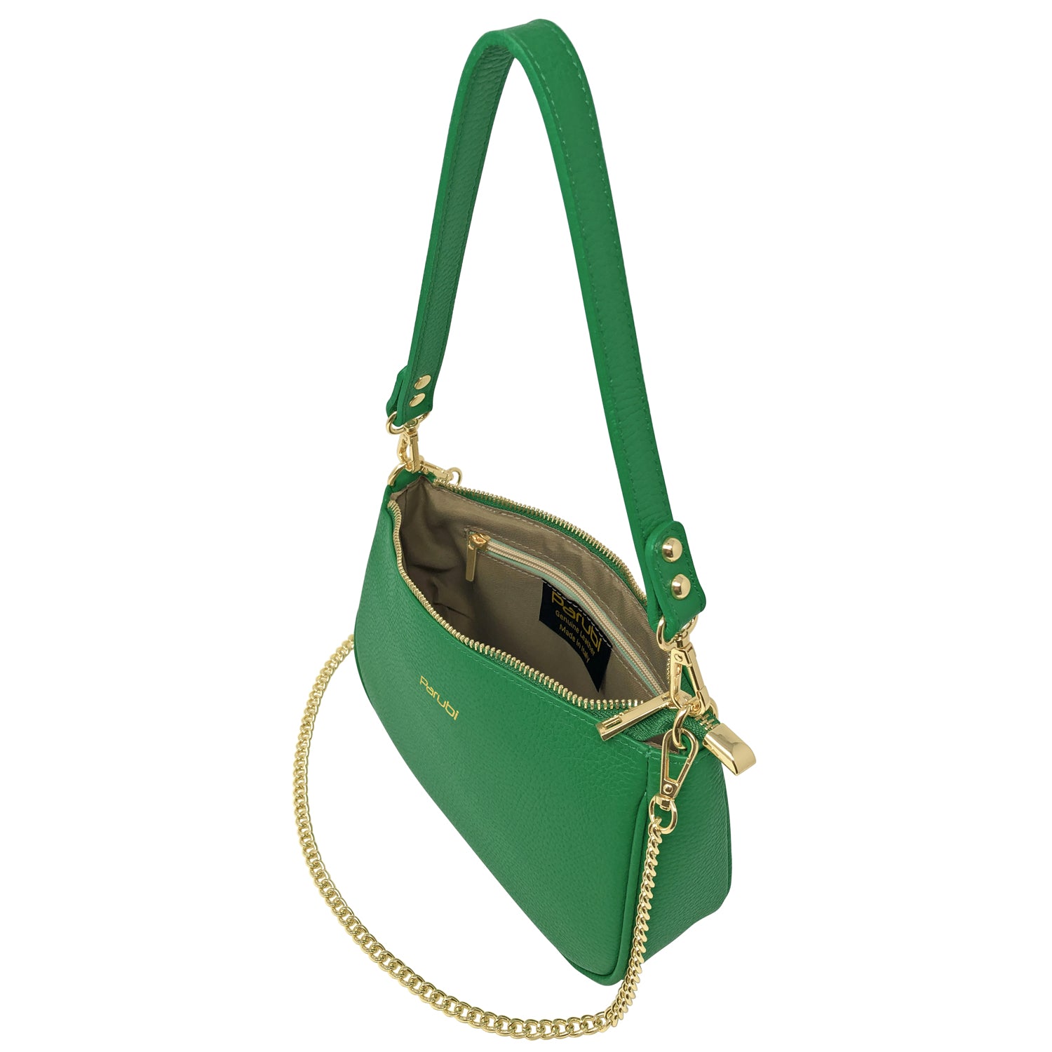 Borsa Donna a Tracolla e Spalla, In Vera Pelle, Made in Italy, Modello Isa