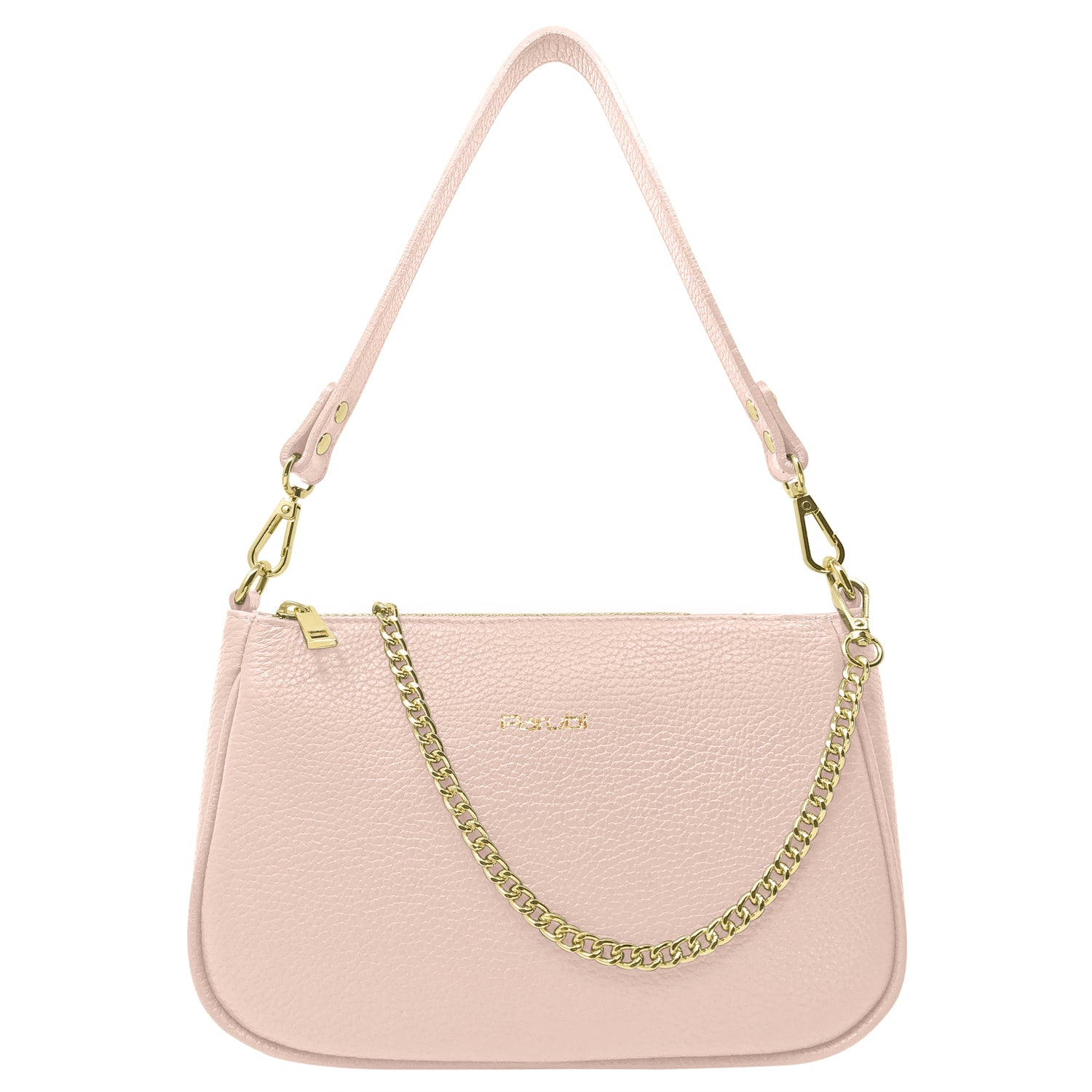 Borsa Donna a Tracolla e Spalla, In Vera Pelle, Made in Italy, Modello Isa