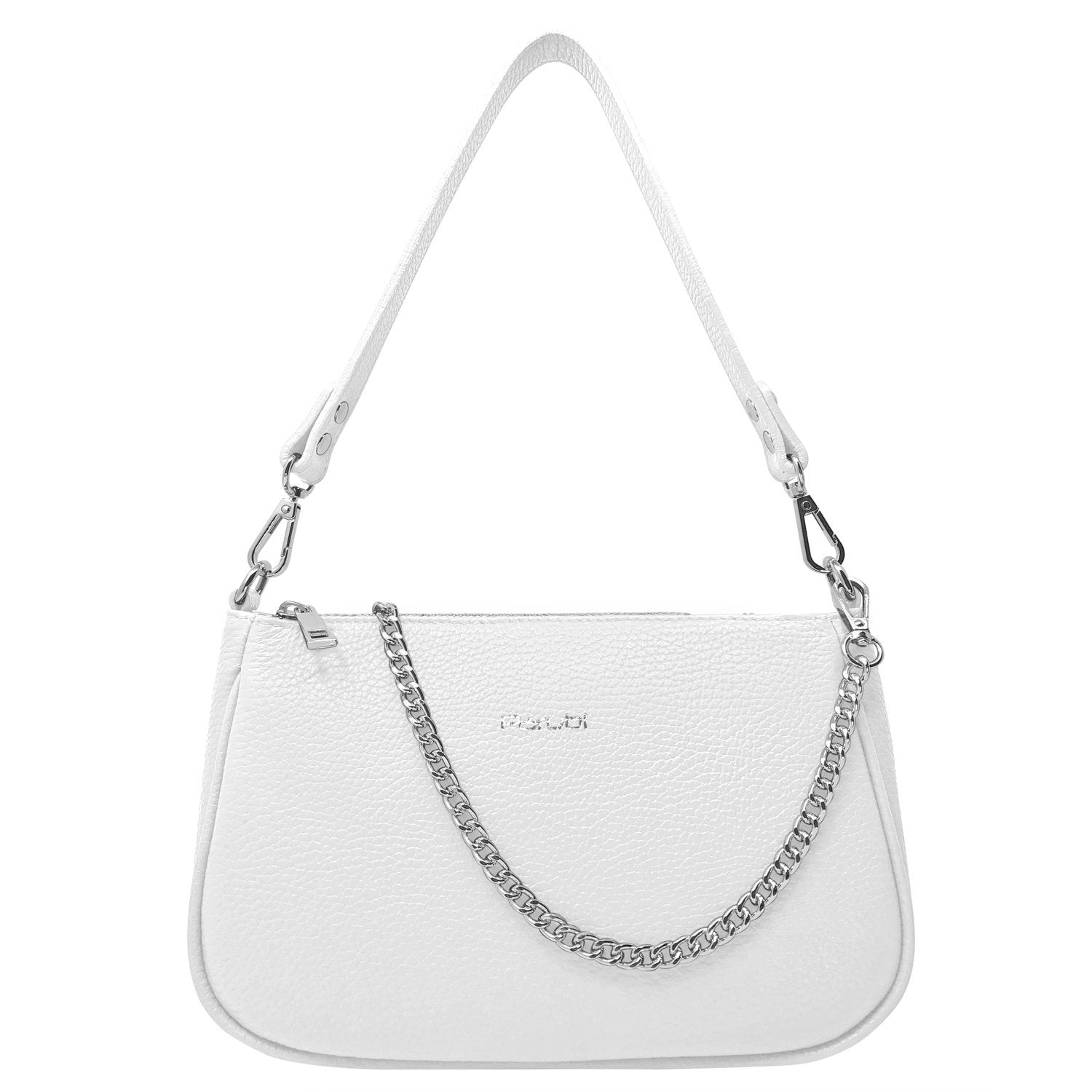 Borsa Donna a Tracolla e Spalla, In Vera Pelle, Made in Italy, Modello Isa