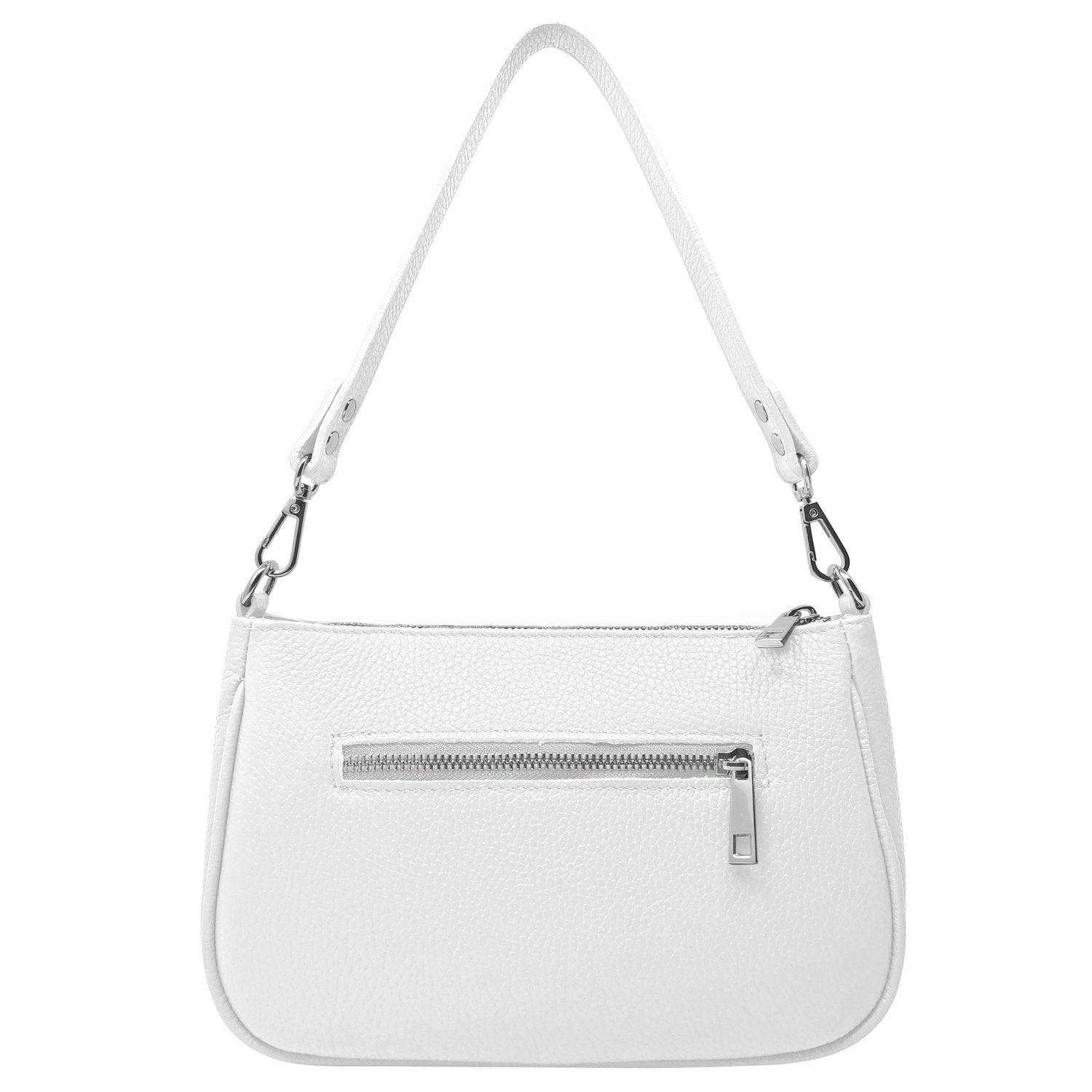 Borsa Donna a Tracolla e Spalla, In Vera Pelle, Made in Italy, Modello Isa