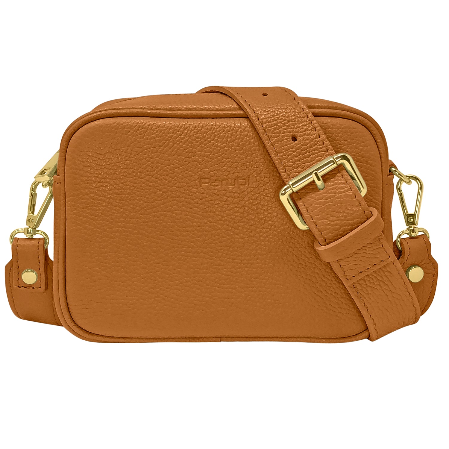 Borsa Donna a Tracolla, In Vera Pelle, Made in Italy, Modello Ginevra Cuoio