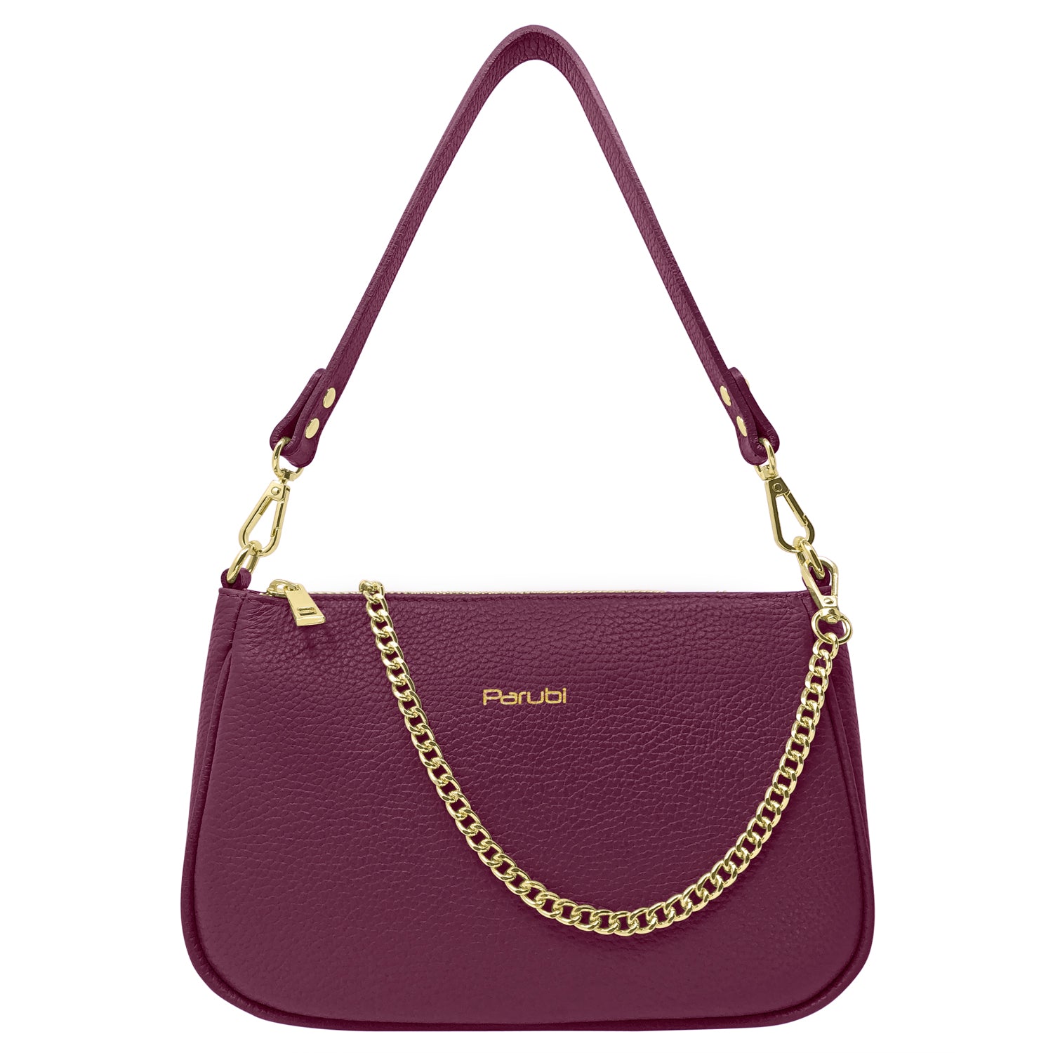 Borsa Donna a Tracolla e Spalla, In Vera Pelle, Made in Italy, Modello Isa