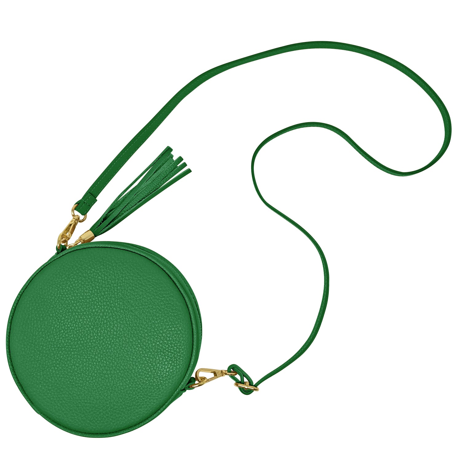 Borsa Donna a Tracolla Rotonda, In Vera Pelle, Made in Italy, Modello Dora