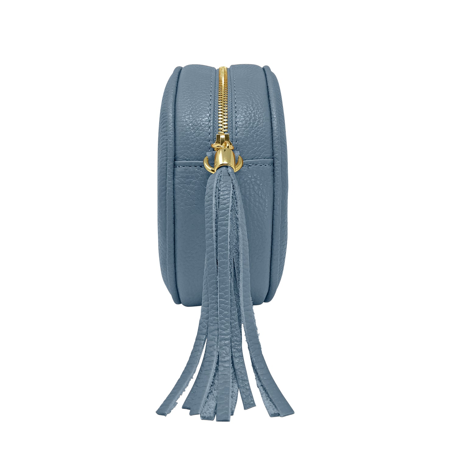 Borsa Donna a Tracolla Rotonda, In Vera Pelle, Made in Italy, Modello Dora