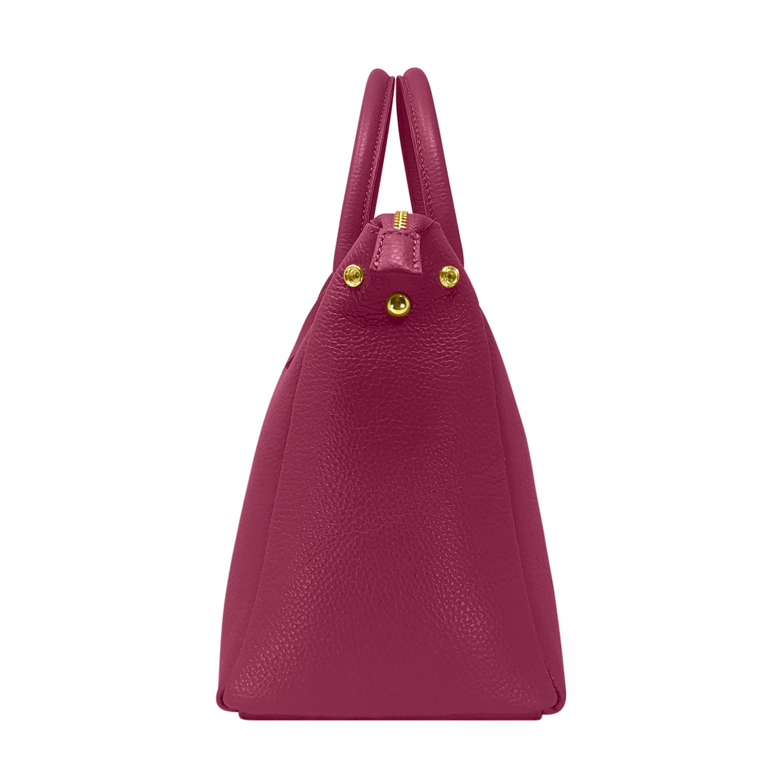 Borsa Donna a Mano con Tracolla, In Vera Pelle Morbida, Made in Italy, Modello Ada