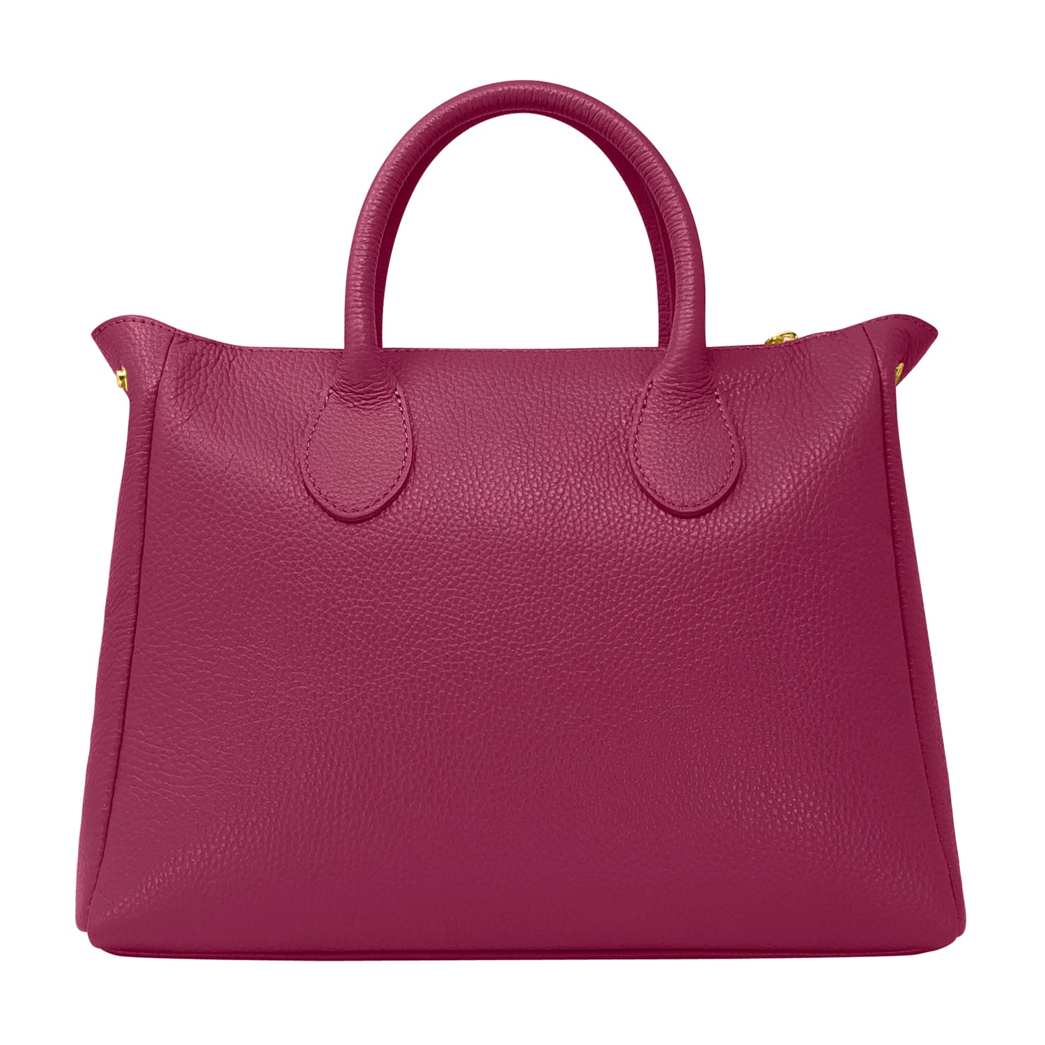 Borsa Donna a Mano con Tracolla, In Vera Pelle Morbida, Made in Italy, Modello Ada
