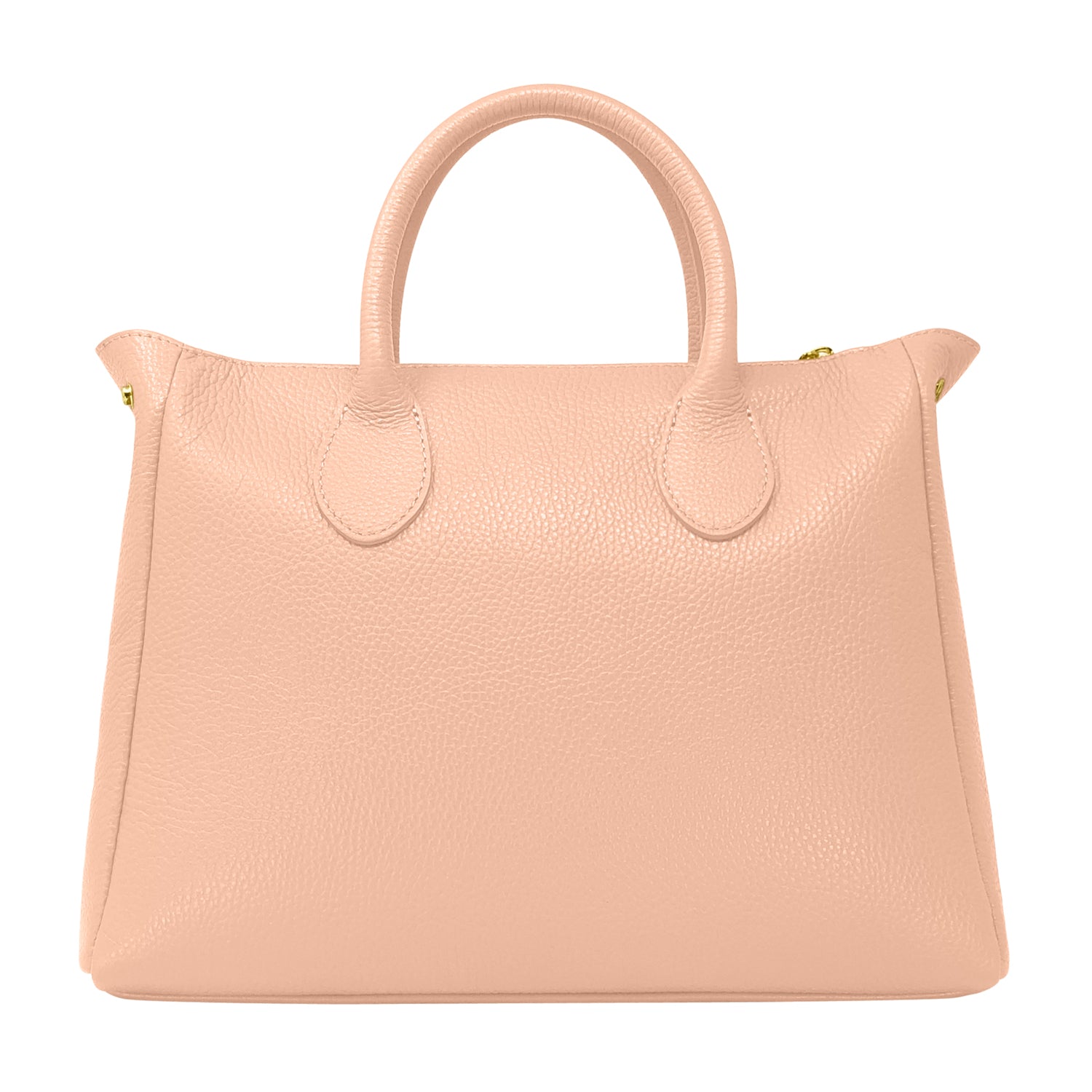 Borsa Donna a Mano con Tracolla, In Vera Pelle Morbida, Made in Italy, Modello Ada