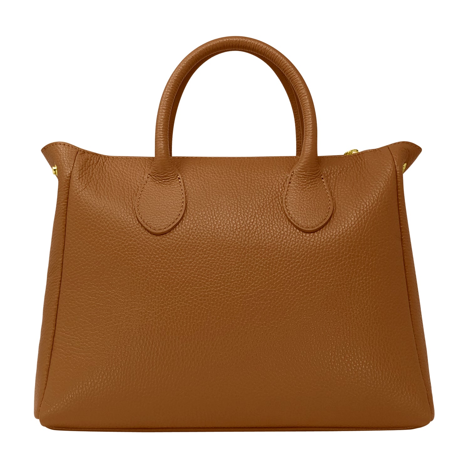 Borsa Donna a Mano con Tracolla, In Vera Pelle Morbida, Made in Italy, Modello Ada