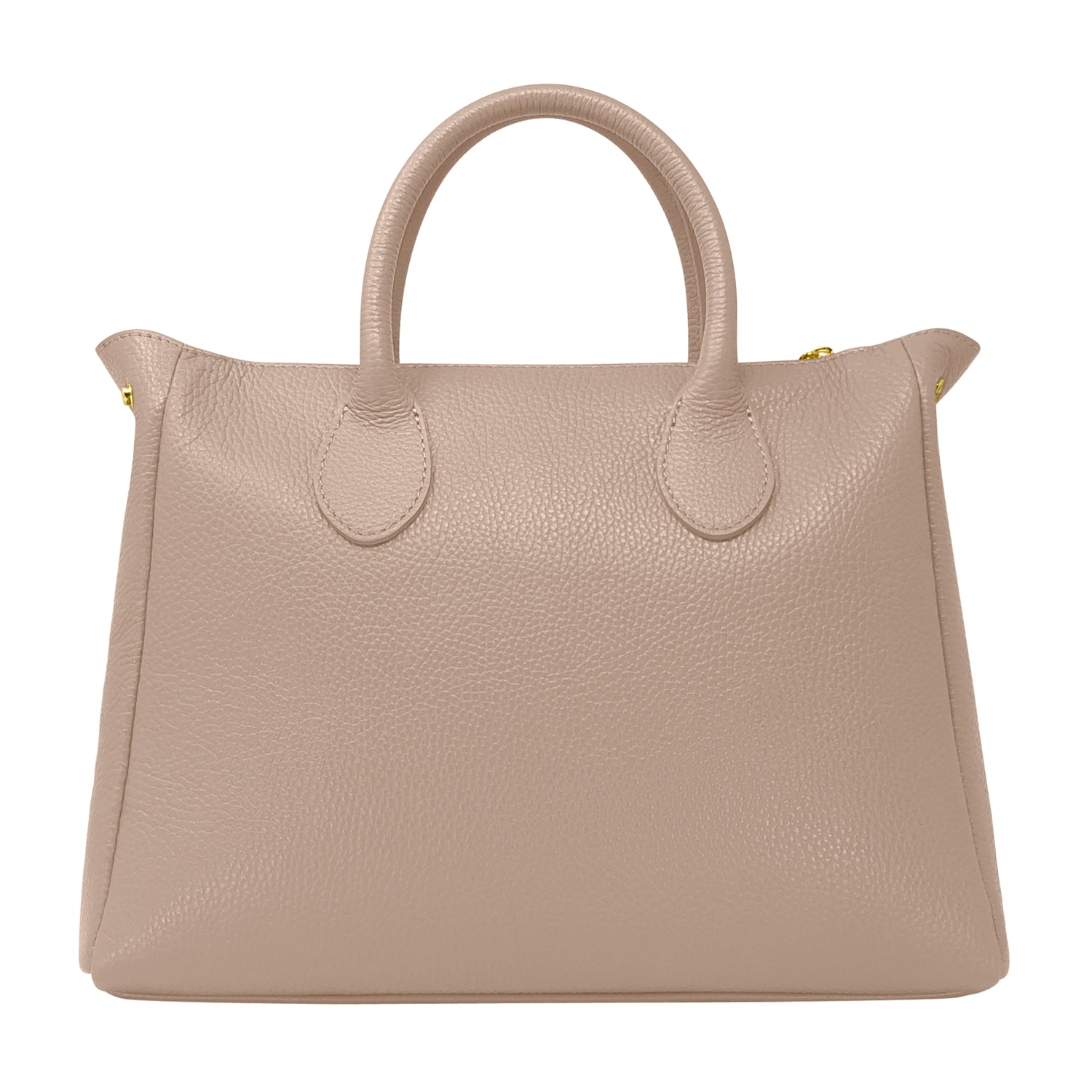 Borsa Donna a Mano con Tracolla, In Vera Pelle Morbida, Made in Italy, Modello Ada