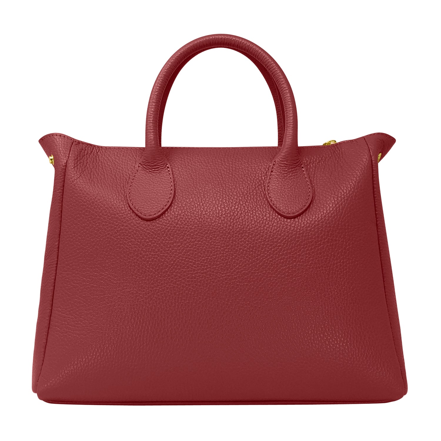 Borsa Donna a Mano con Tracolla, In Vera Pelle Morbida, Made in Italy, Modello Ada