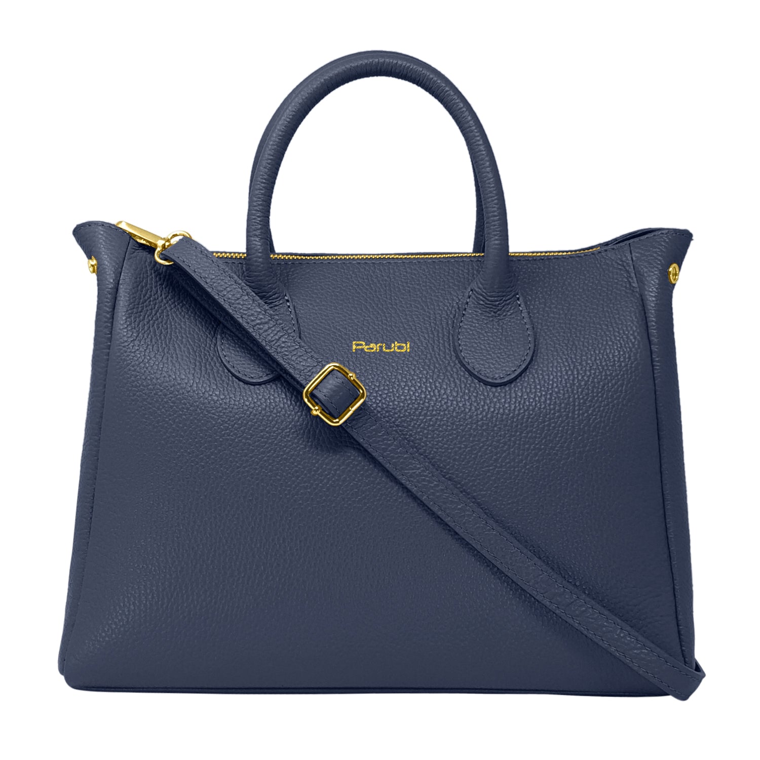 Borsa Donna a Mano con Tracolla, In Vera Pelle Morbida, Made in Italy, Modello Ada