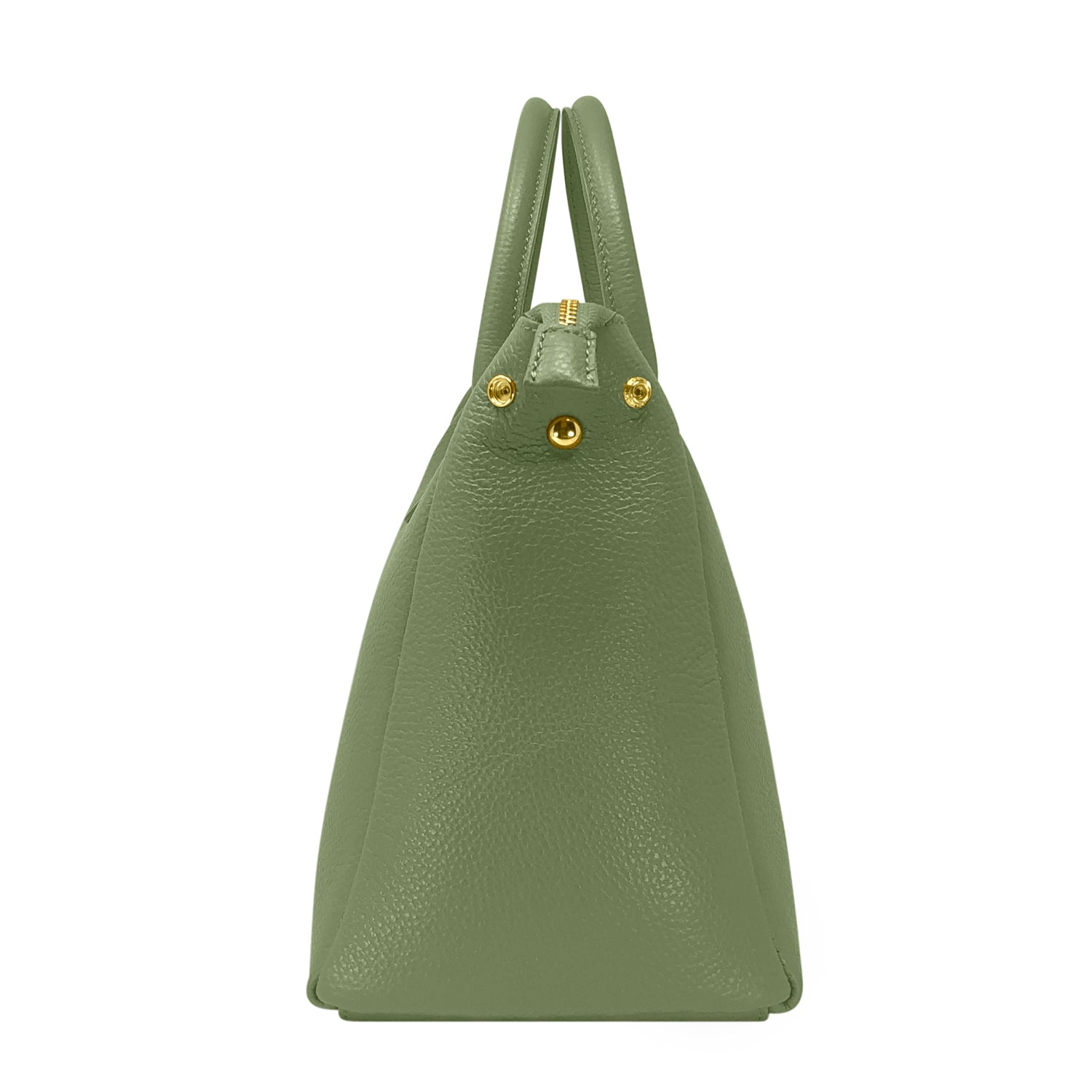 Borsa Donna a Mano con Tracolla, In Vera Pelle Morbida, Made in Italy, Modello Ada