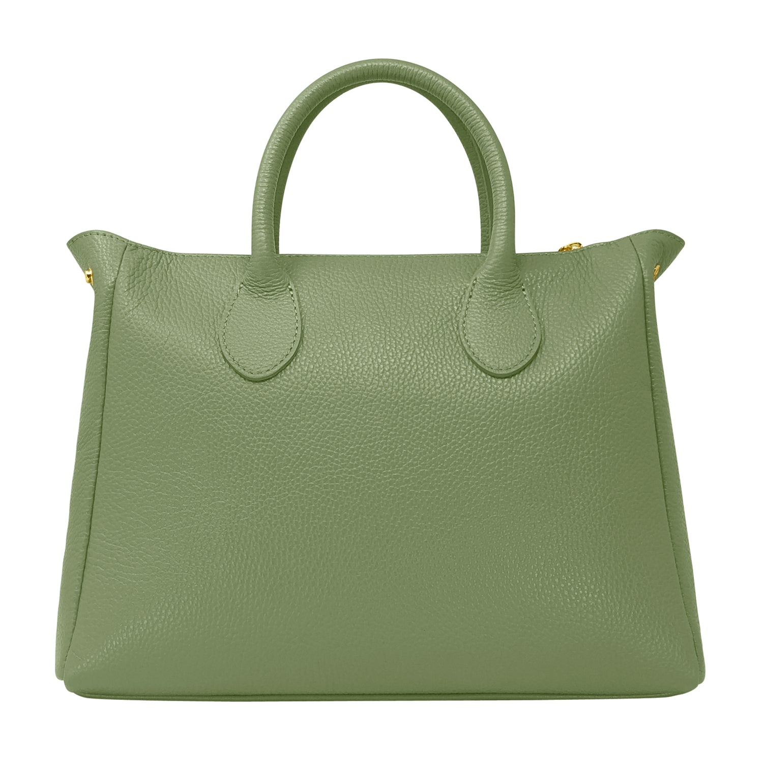 Borsa Donna a Mano con Tracolla, In Vera Pelle Morbida, Made in Italy, Modello Ada