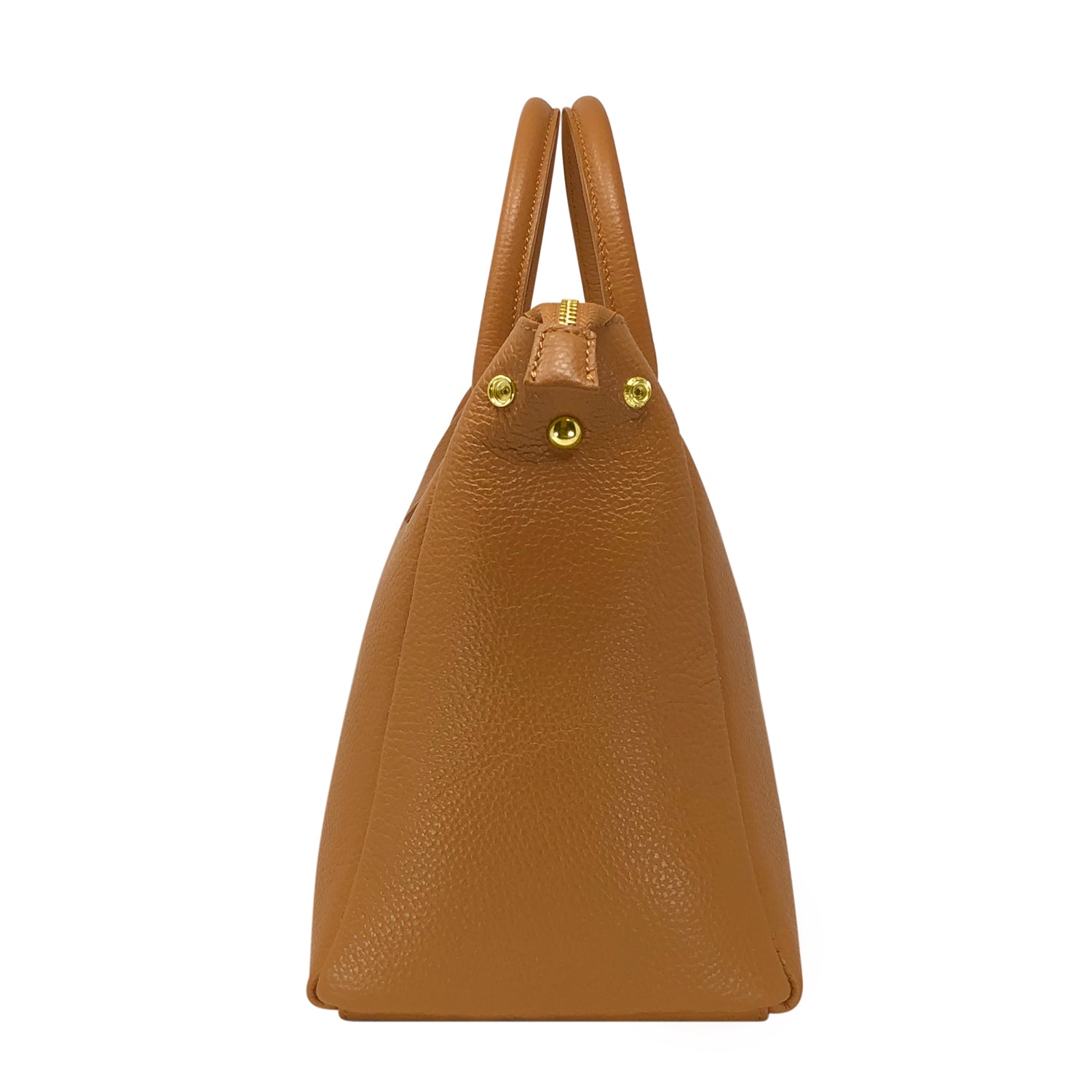 Borsa Donna a Mano con Tracolla, In Vera Pelle Morbida, Made in Italy, Modello Ada