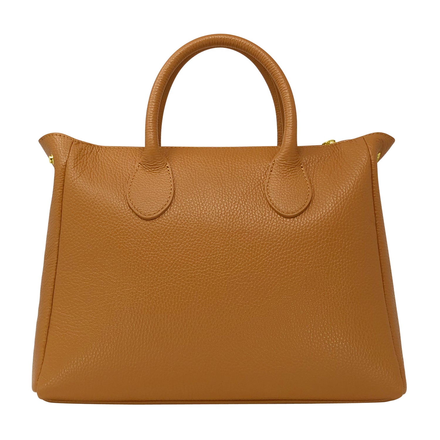 Borsa Donna a Mano con Tracolla, In Vera Pelle Morbida, Made in Italy, Modello Ada