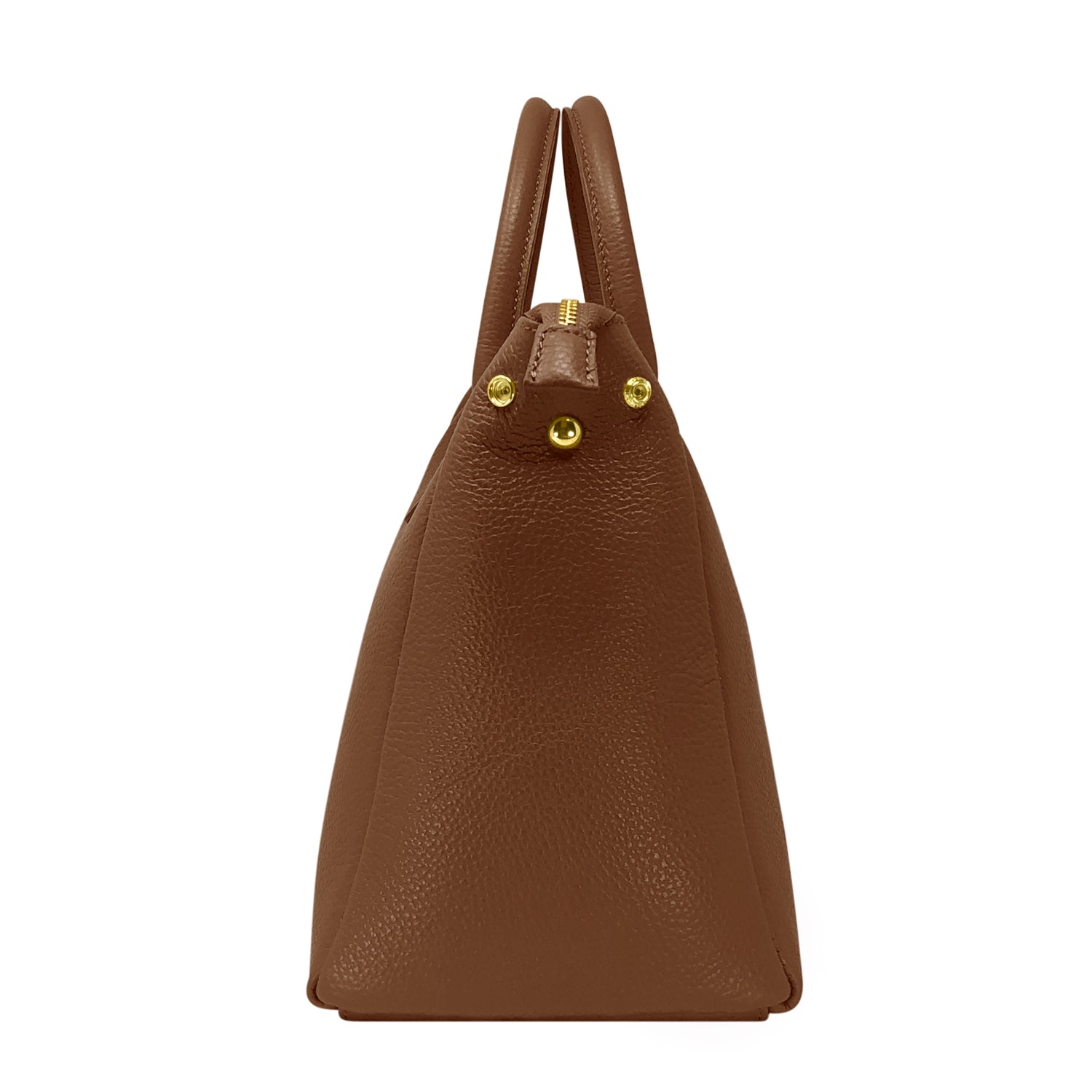 Borsa Donna a Mano con Tracolla, In Vera Pelle Morbida, Made in Italy, Modello Ada
