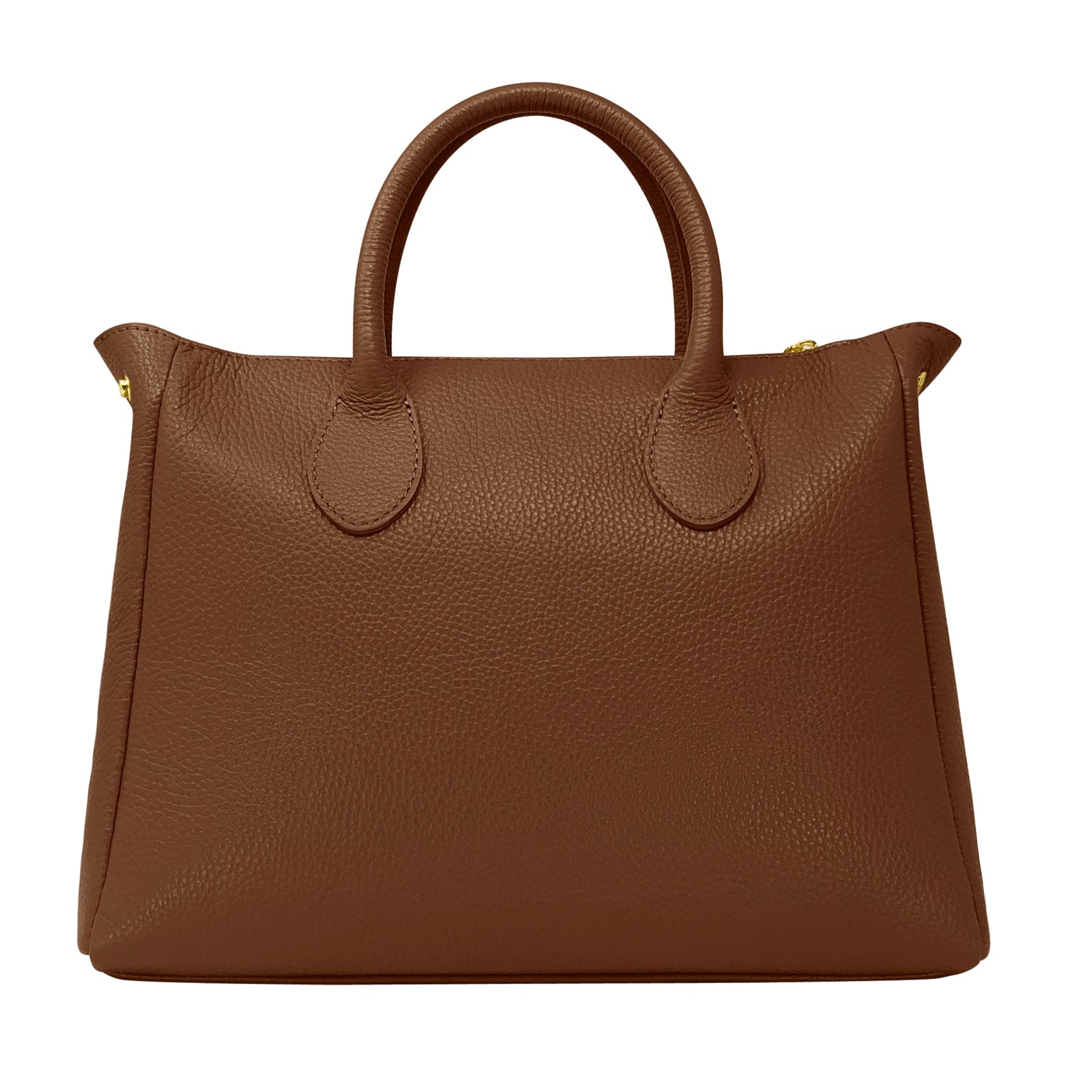 Borsa Donna a Mano con Tracolla, In Vera Pelle Morbida, Made in Italy, Modello Ada