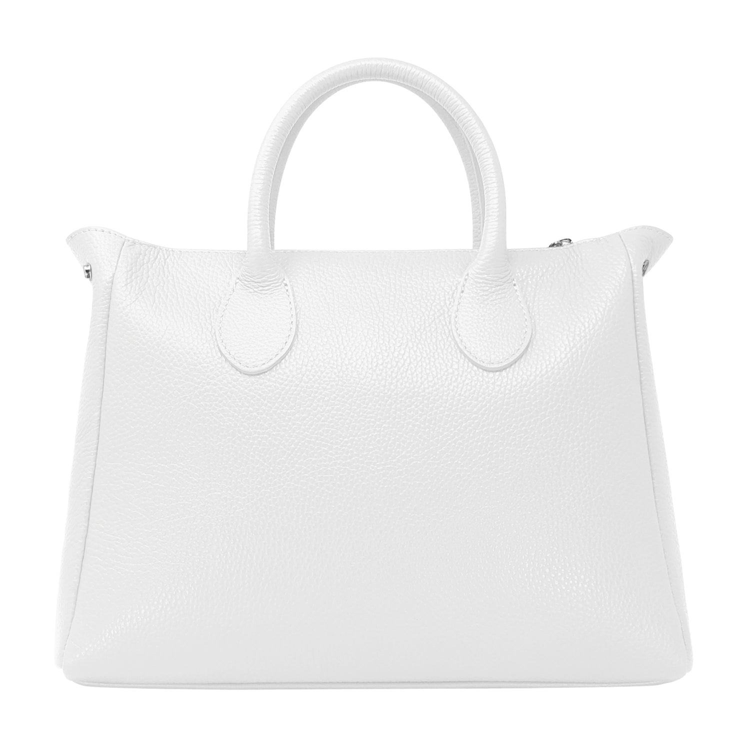 Borsa Donna a Mano con Tracolla, In Vera Pelle Morbida, Made in Italy, Modello Ada