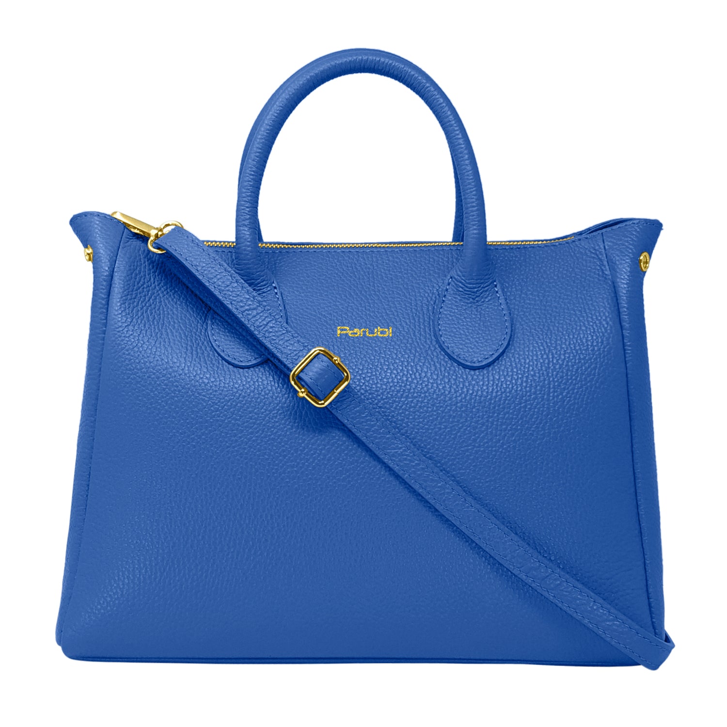 Borsa Donna a Mano con Tracolla, In Vera Pelle Morbida, Made in Italy, Modello Ada