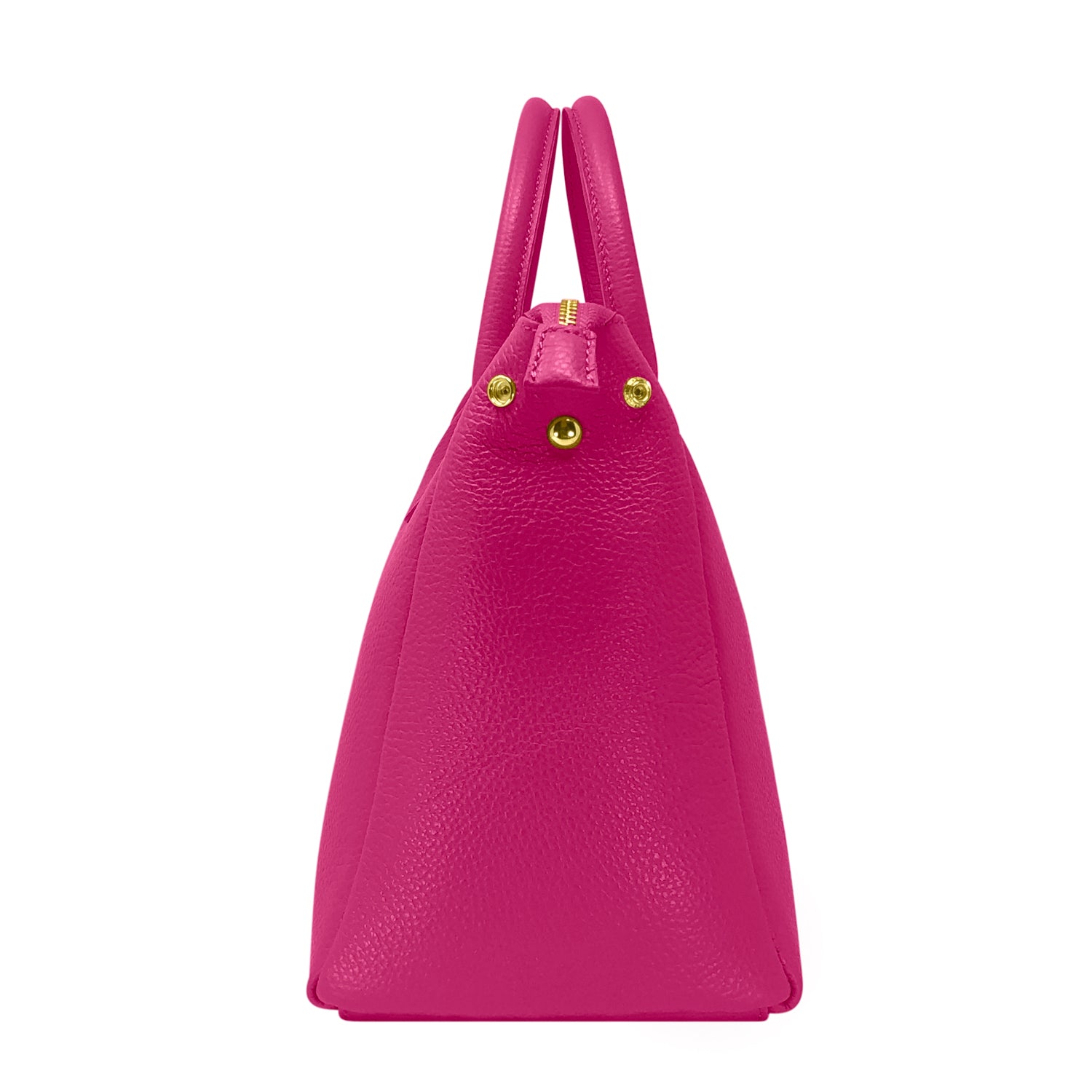 Borsa Donna a Mano con Tracolla, In Vera Pelle Morbida, Made in Italy, Modello Ada