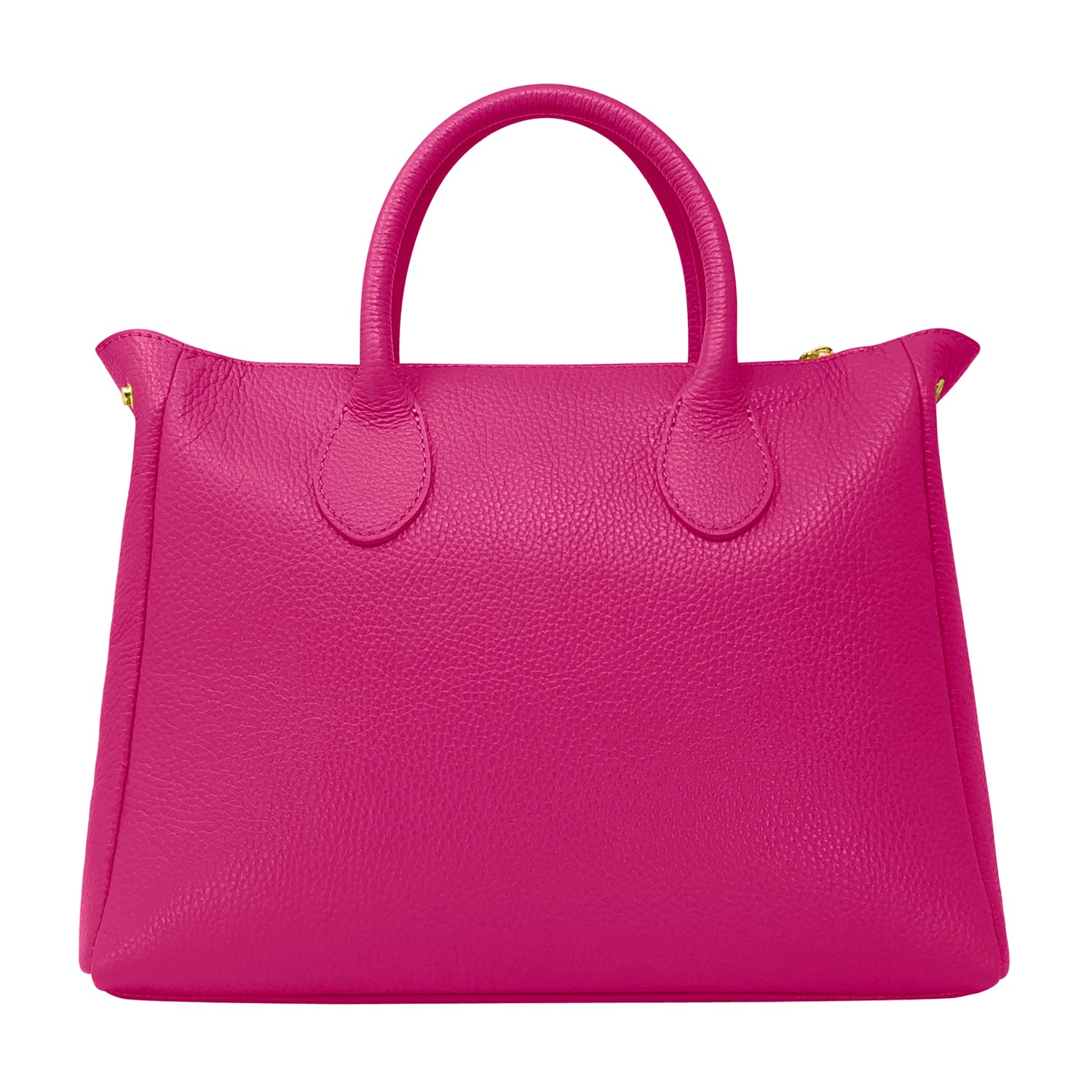 Borsa Donna a Mano con Tracolla, In Vera Pelle Morbida, Made in Italy, Modello Ada