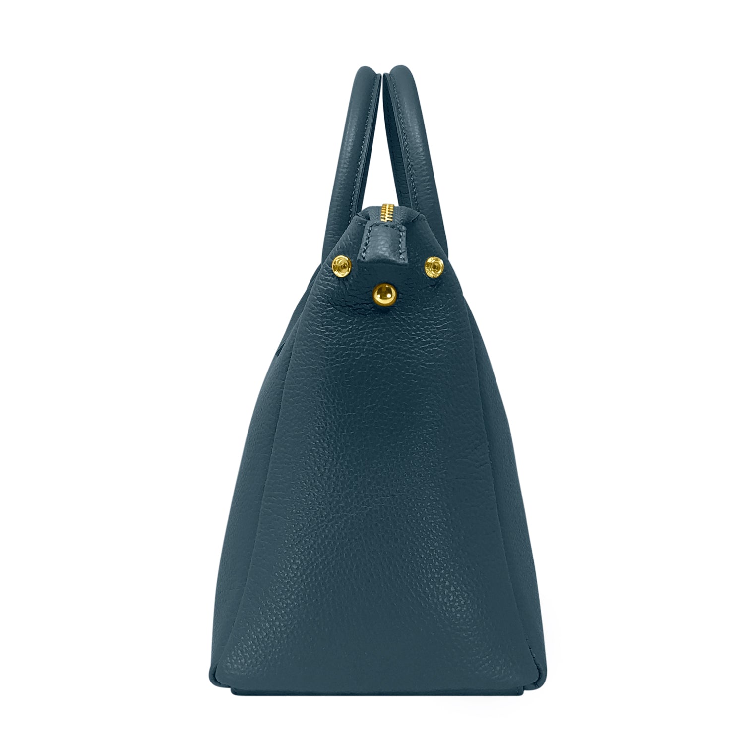 Borsa Donna a Mano con Tracolla, In Vera Pelle Morbida, Made in Italy, Modello Ada