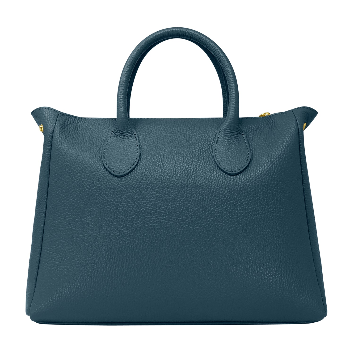Borsa Donna a Mano con Tracolla, In Vera Pelle Morbida, Made in Italy, Modello Ada