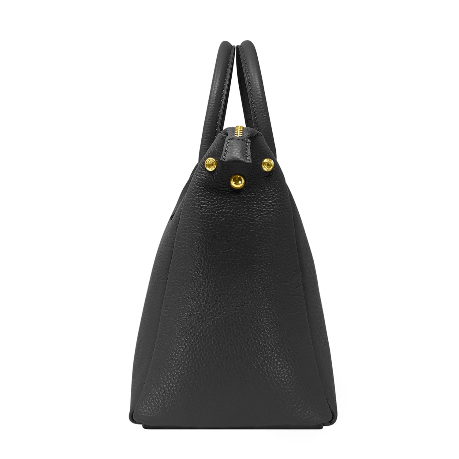 Borsa Donna a Mano con Tracolla, In Vera Pelle Morbida, Made in Italy, Modello Ada
