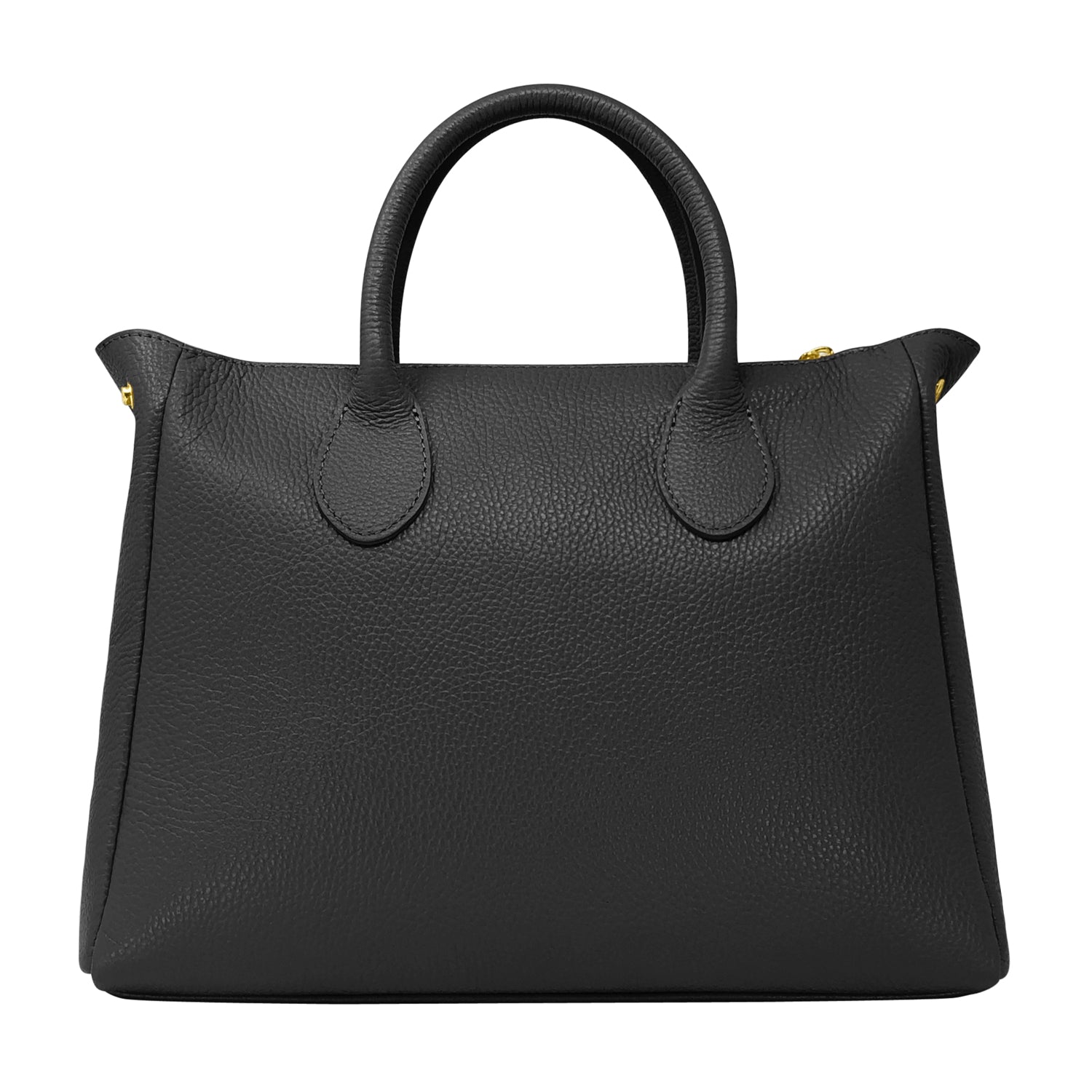 Borsa Donna a Mano con Tracolla, In Vera Pelle Morbida, Made in Italy, Modello Ada