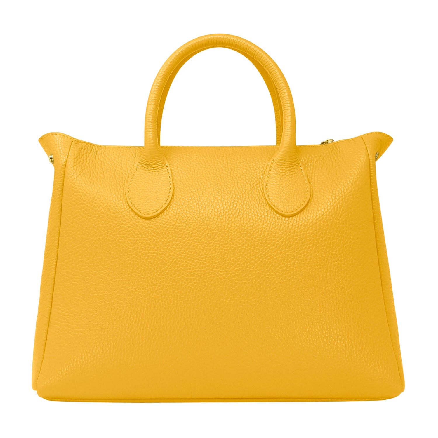 Borsa Donna a Mano con Tracolla, In Vera Pelle Morbida, Made in Italy, Modello Ada