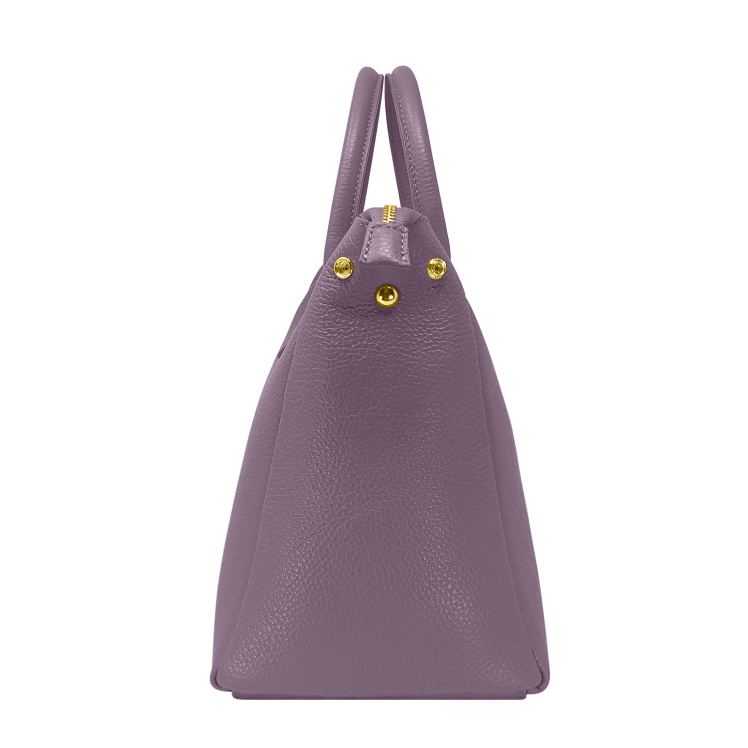 Borsa Donna a Mano con Tracolla, In Vera Pelle Morbida, Made in Italy, Modello Ada