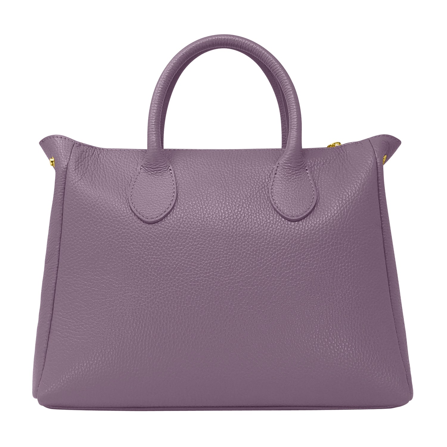 Borsa Donna a Mano con Tracolla, In Vera Pelle Morbida, Made in Italy, Modello Ada