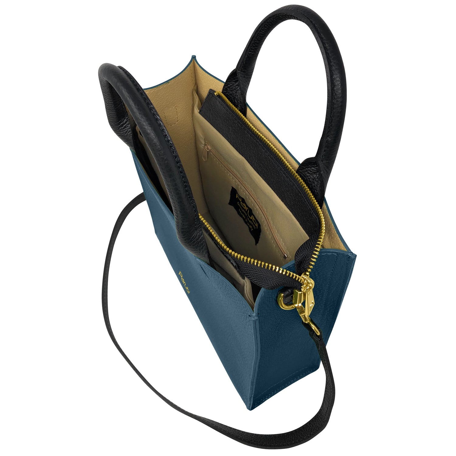 Borsa Donna a Mano con Tracolla, In Vera Pelle Morbida, Made in Italy, Modello Clizia