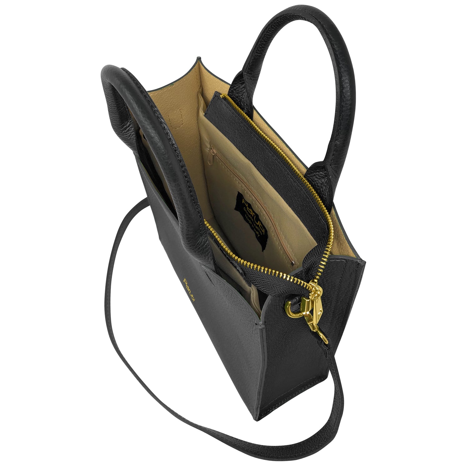 Borsa Donna a Mano con Tracolla, In Vera Pelle Morbida, Made in Italy, Modello Clizia
