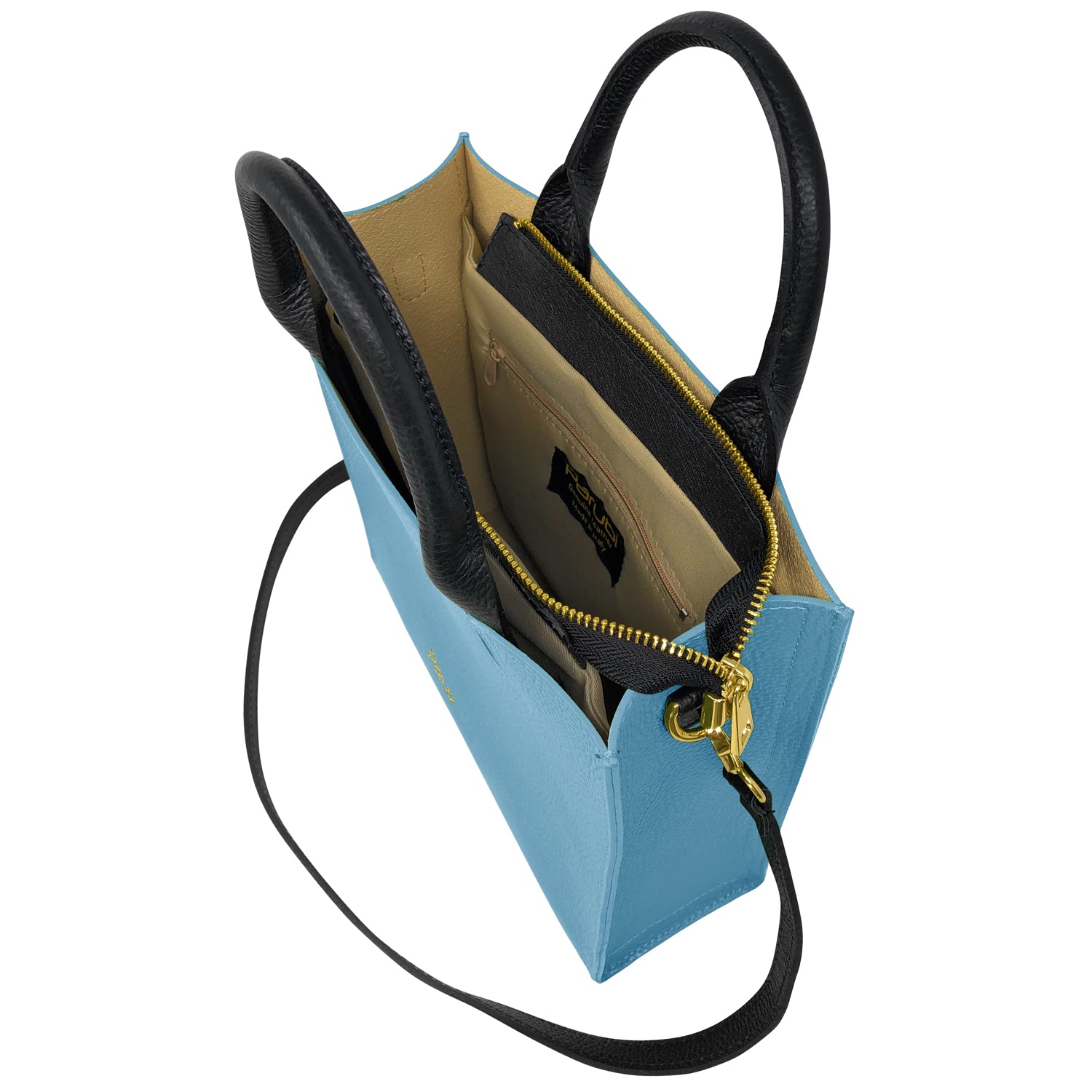 Borsa Donna a Mano con Tracolla, In Vera Pelle Morbida, Made in Italy, Modello Clizia