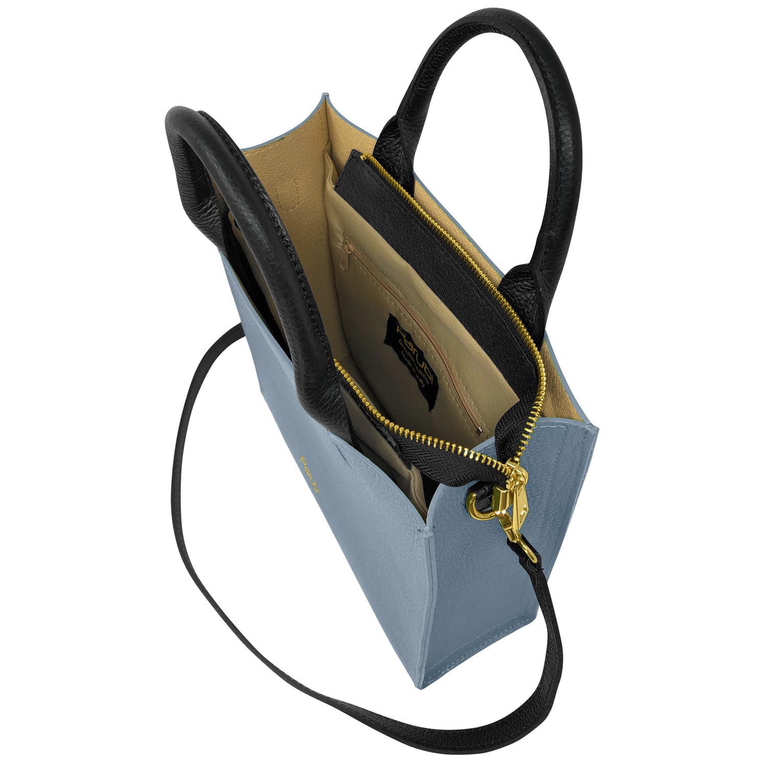 Borsa Donna a Mano con Tracolla, In Vera Pelle Morbida, Made in Italy, Modello Clizia