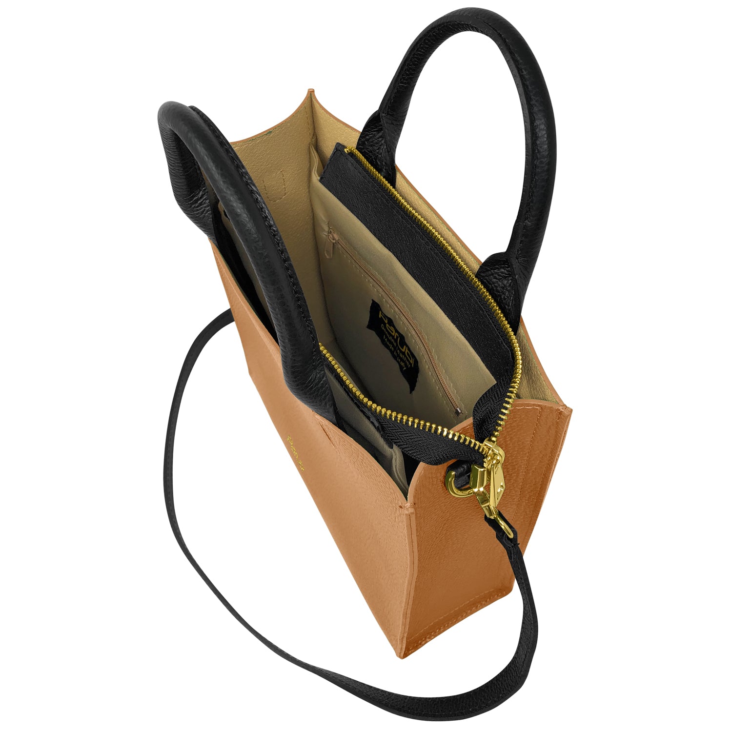 Borsa Donna a Mano con Tracolla, In Vera Pelle Morbida, Made in Italy, Modello Clizia