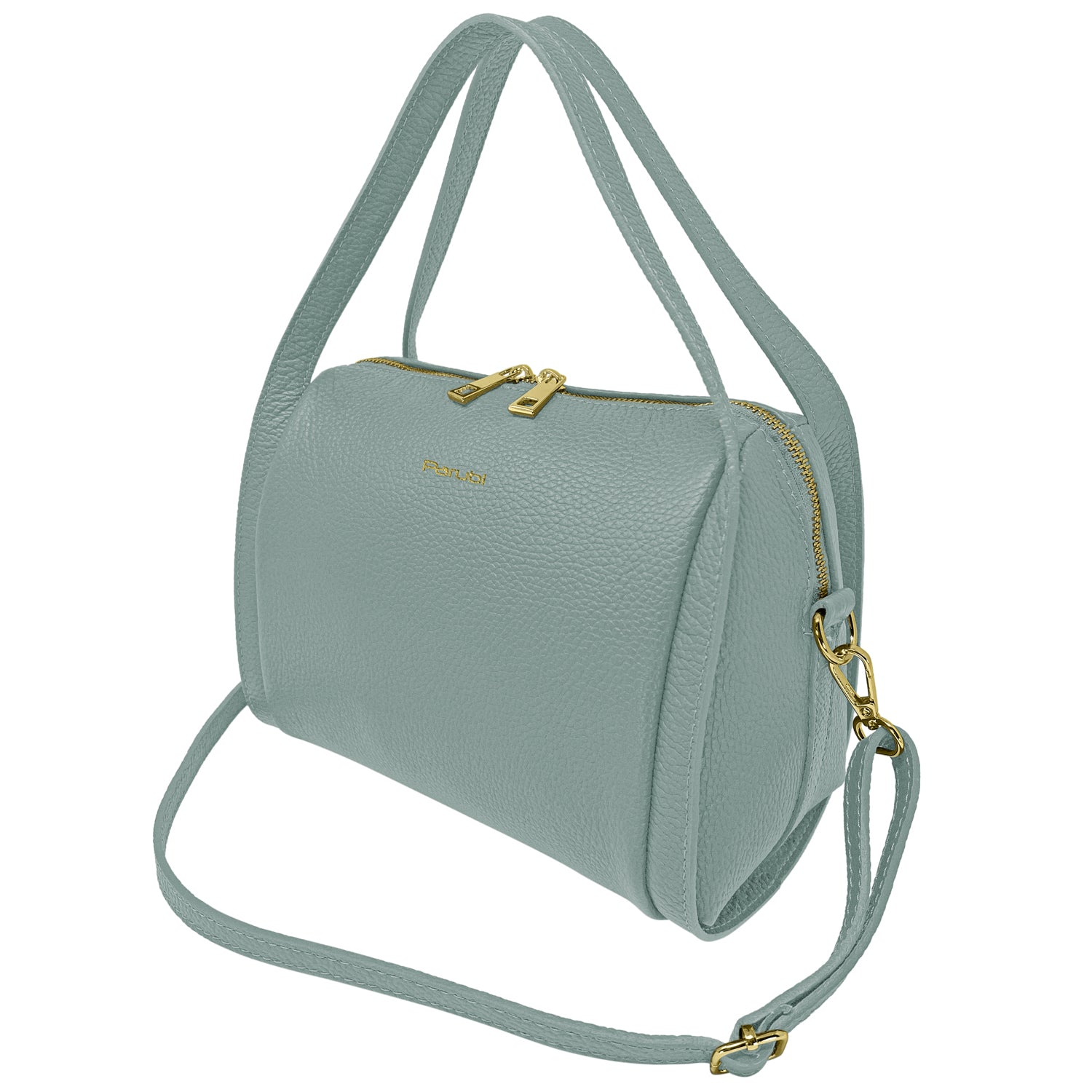Borsa Donna a Mano con Tracolla, In Vera Pelle Morbida, Made in Italy, Modello Anette
