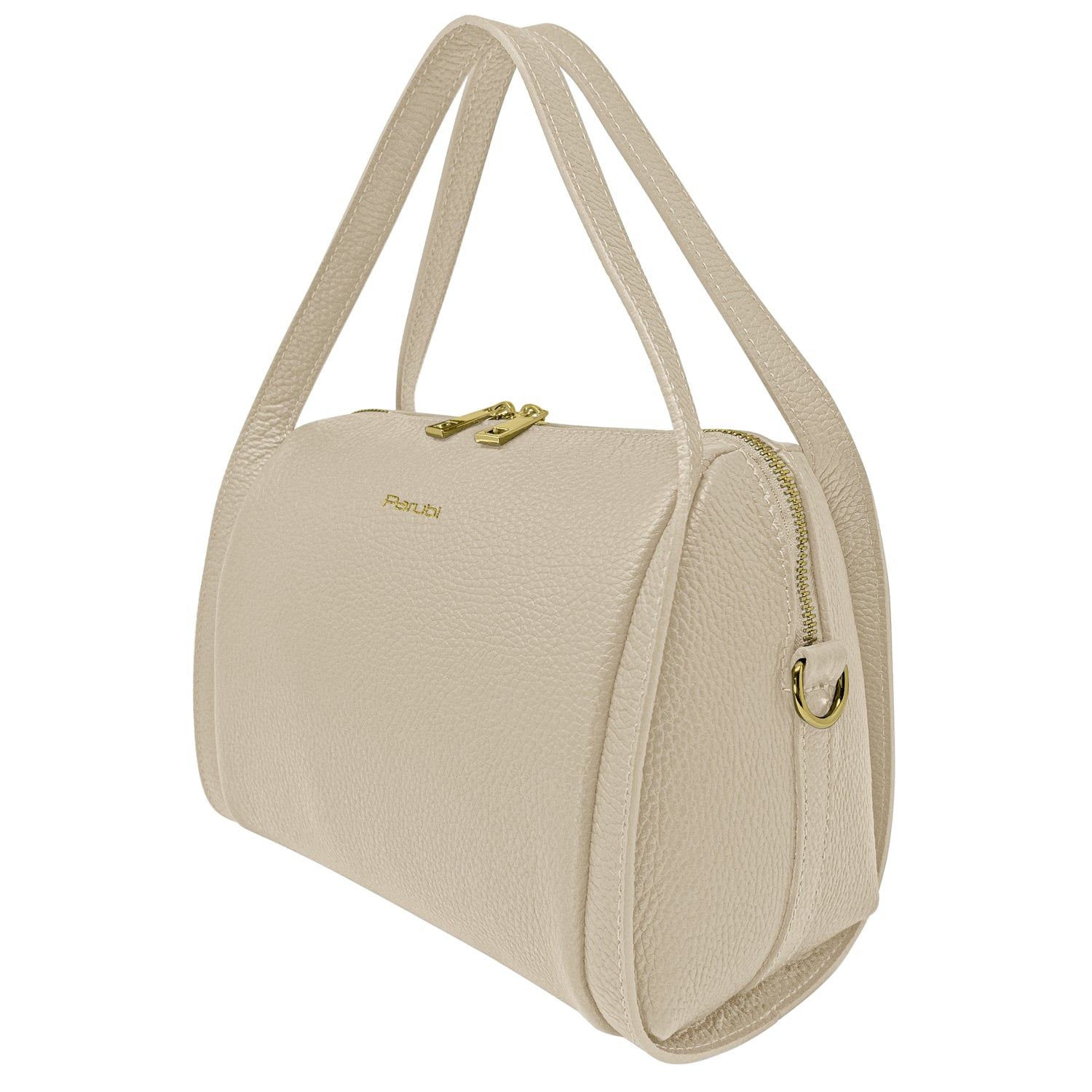 Borsa Donna a Mano con Tracolla, In Vera Pelle Morbida, Made in Italy, Modello Anette