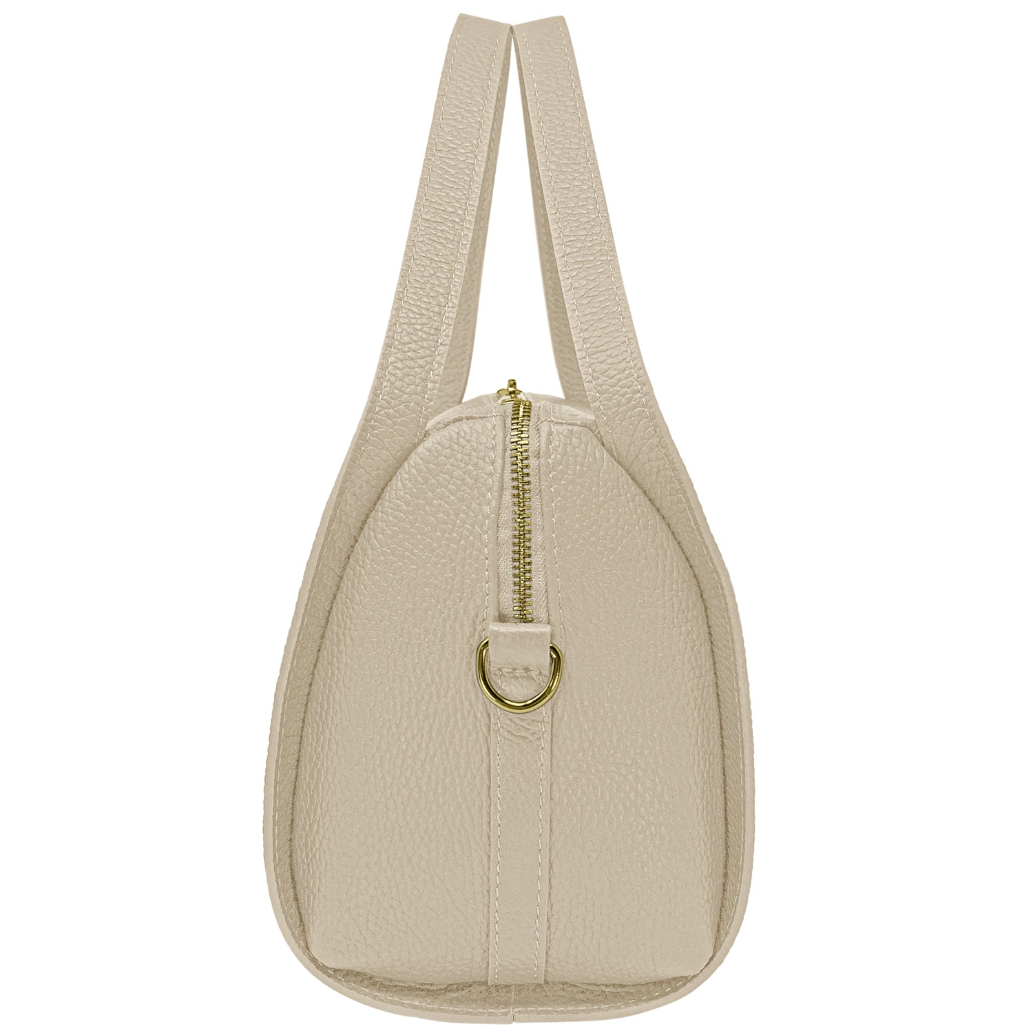 Borsa Donna a Mano con Tracolla, In Vera Pelle Morbida, Made in Italy, Modello Anette