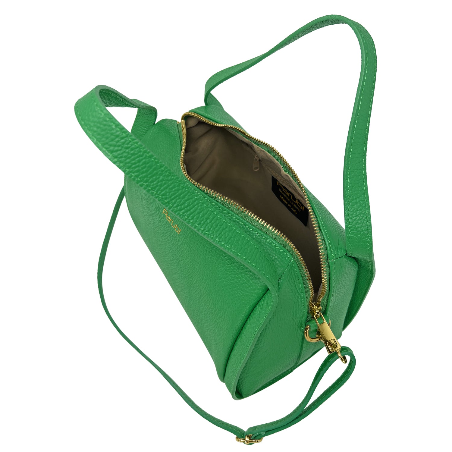 Borsa Donna a Mano con Tracolla, In Vera Pelle Morbida, Made in Italy, Modello Anette