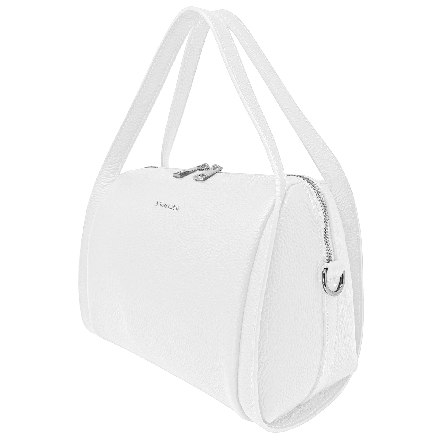 Borsa Donna a Mano con Tracolla, In Vera Pelle Morbida, Made in Italy, Modello Anette