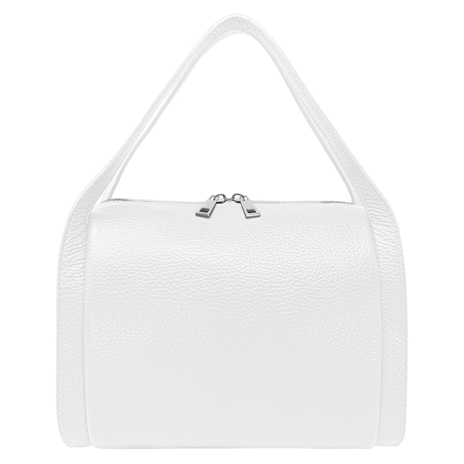 Borsa Donna a Mano con Tracolla, In Vera Pelle Morbida, Made in Italy, Modello Anette