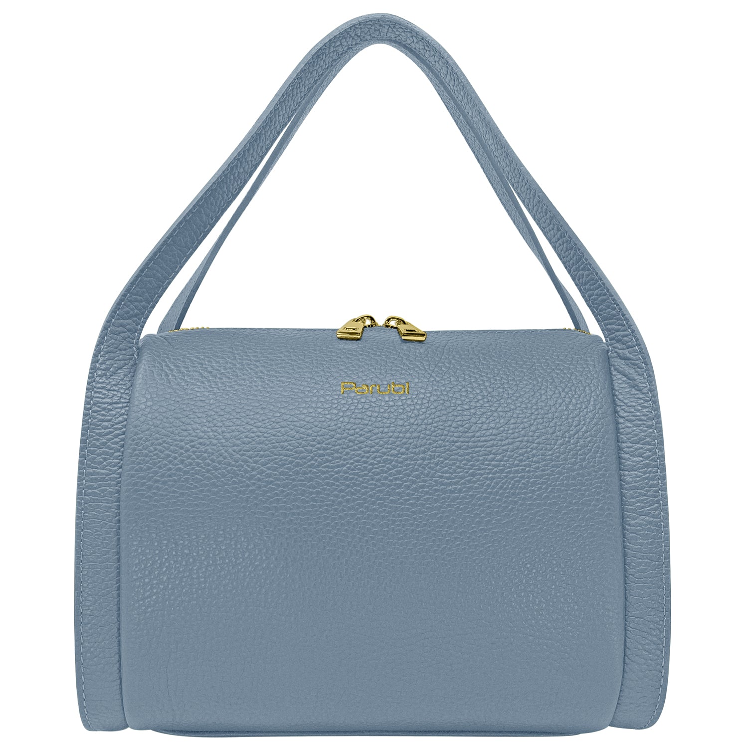 Borsa Donna a Mano con Tracolla, In Vera Pelle Morbida, Made in Italy, Modello Anette Avio