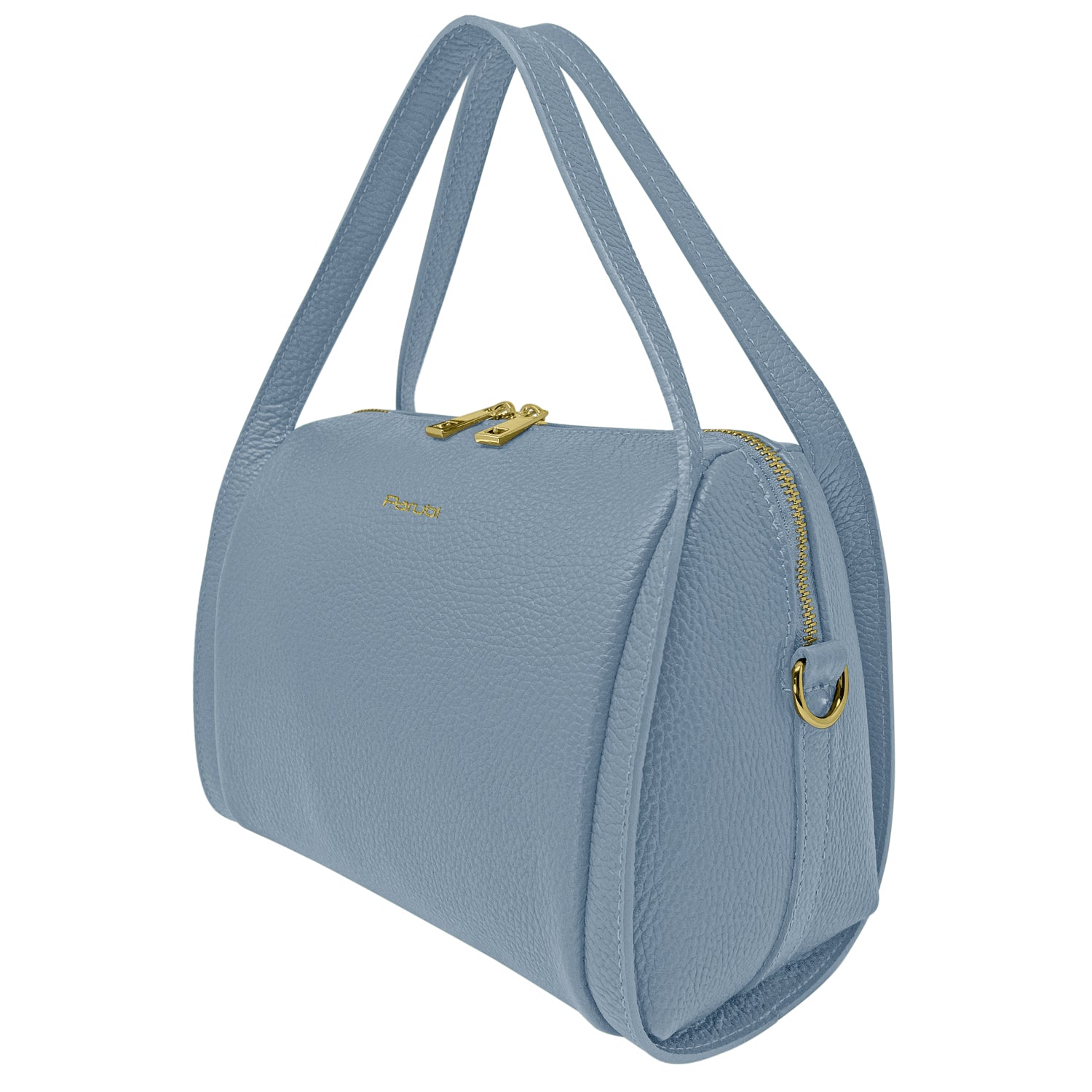 Borsa Donna a Mano con Tracolla, In Vera Pelle Morbida, Made in Italy, Modello Anette