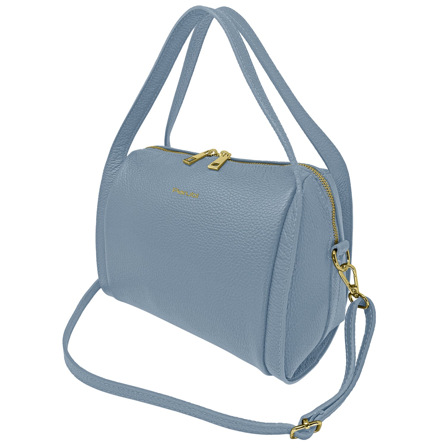Borsa Donna a Mano con Tracolla, In Vera Pelle Morbida, Made in Italy, Modello Anette