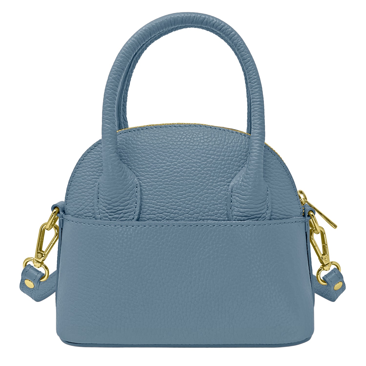 Borsa Donna Piccola a Mano con Tracolla, In Vera Pelle, Made in Italy, Modello Deva