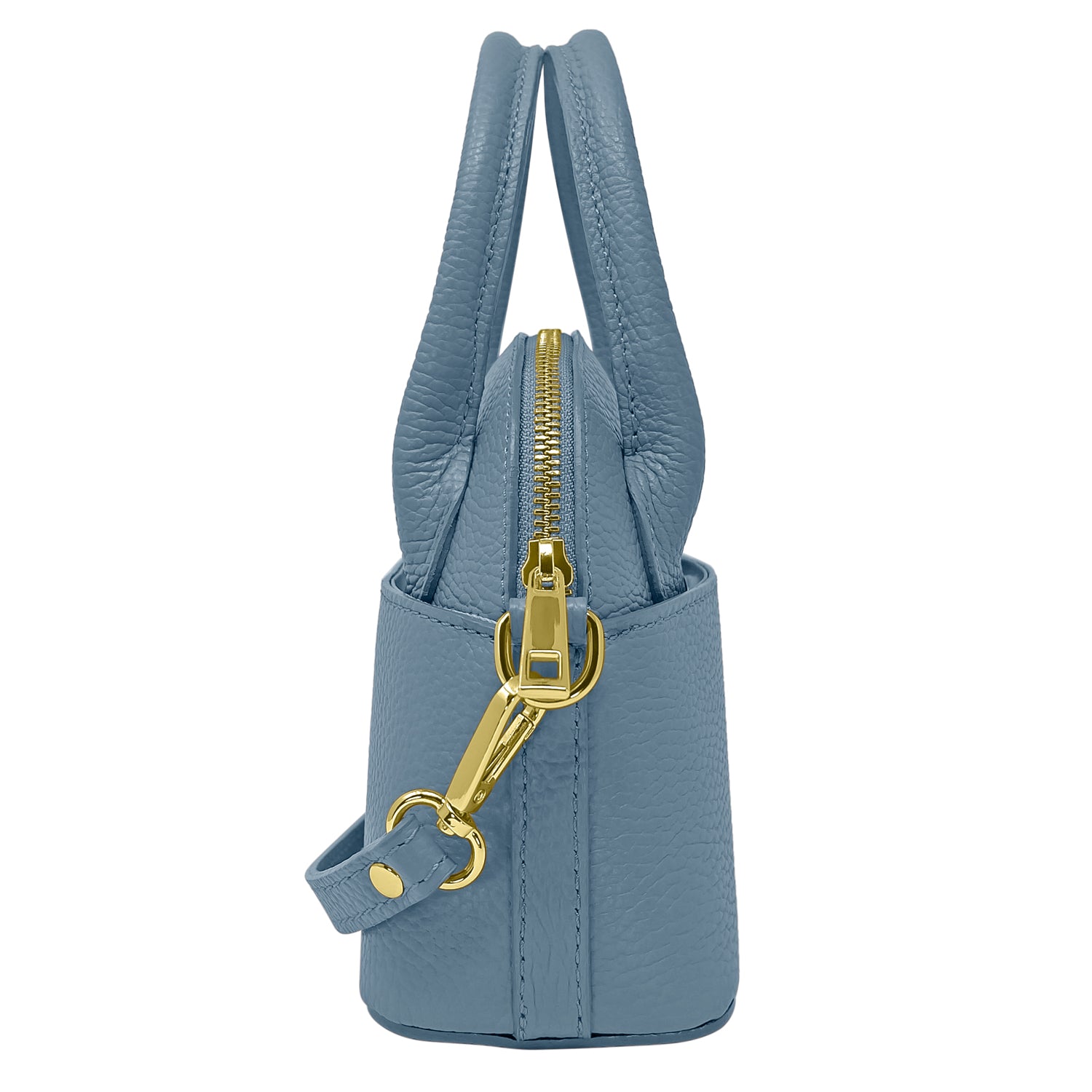 Borsa Donna Piccola a Mano con Tracolla, In Vera Pelle, Made in Italy, Modello Deva